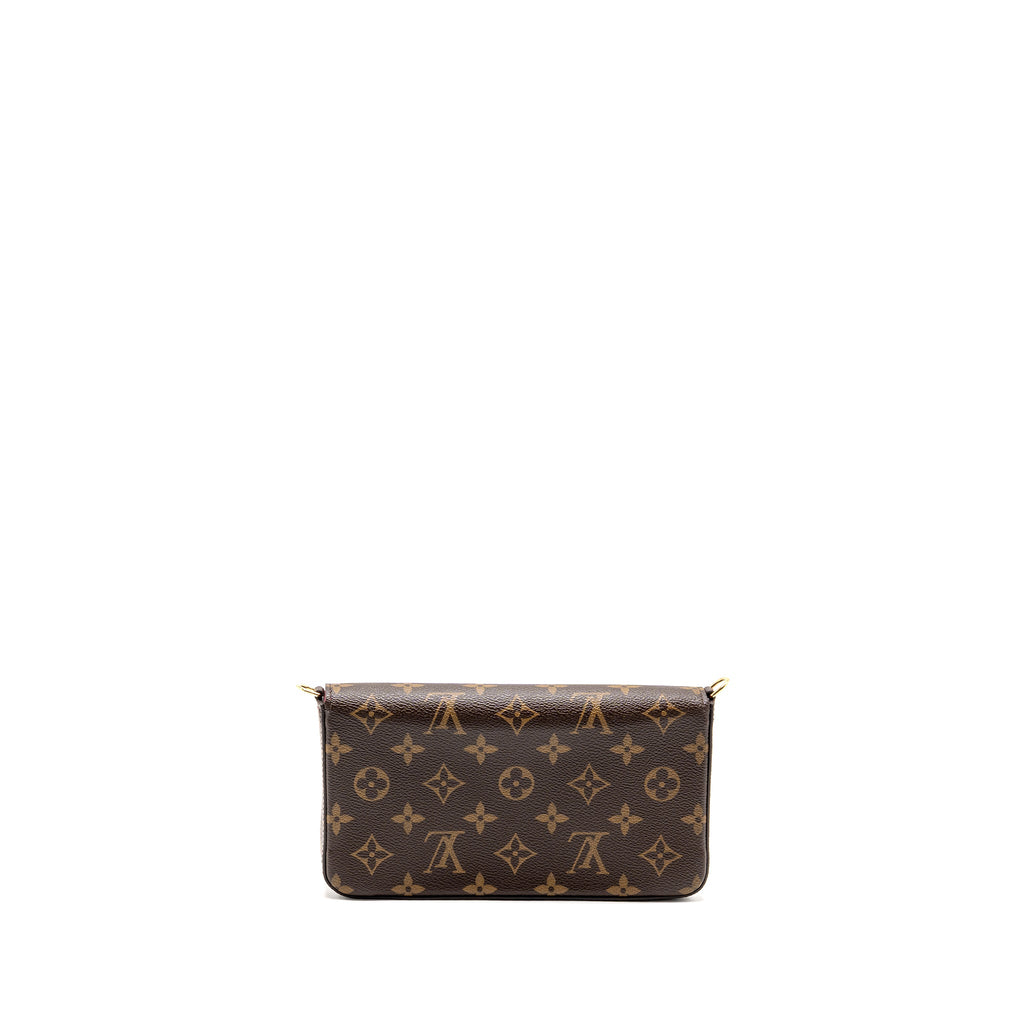 LOUIS VUITTON POCHETTE FELICIE LIMITED EDITION VIVIENNE MASCOT ON HOLLYWOOD DRIVE MONOGRAM CANVAS GHW