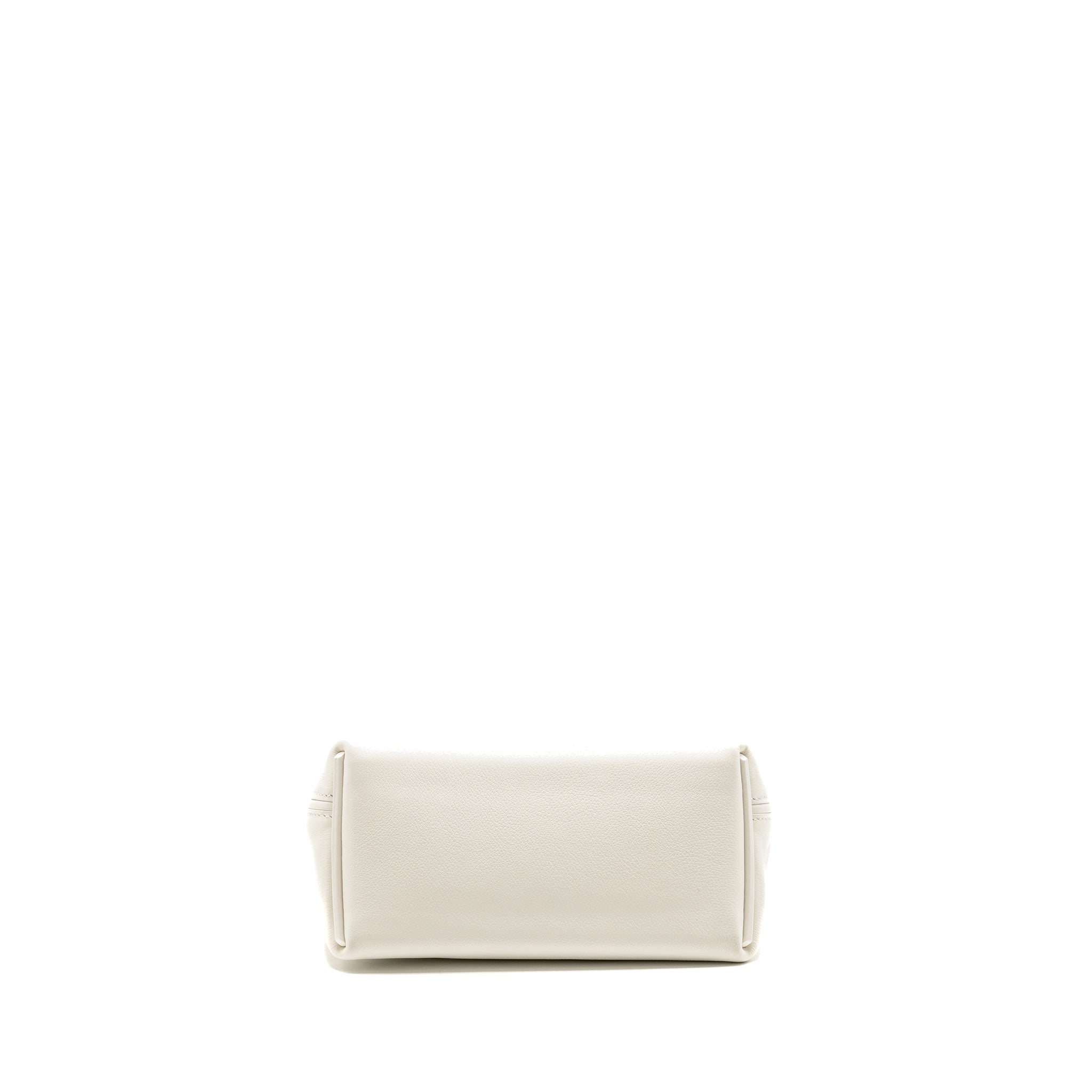 HERMES MINI 24/24 2424-21 BAG EVERCOLOR/SWIFT BLANC GHW