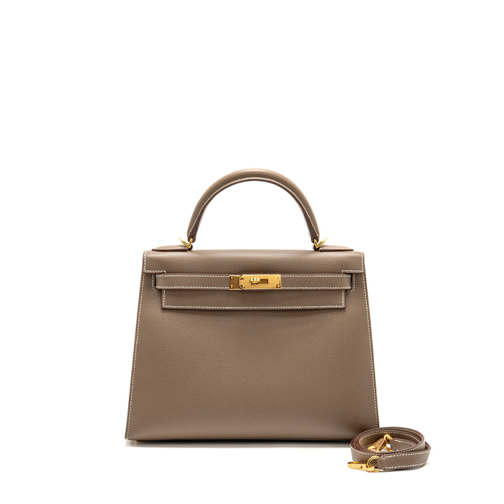 HERMES KELLY 28 EPSOM ETOUPE GHW