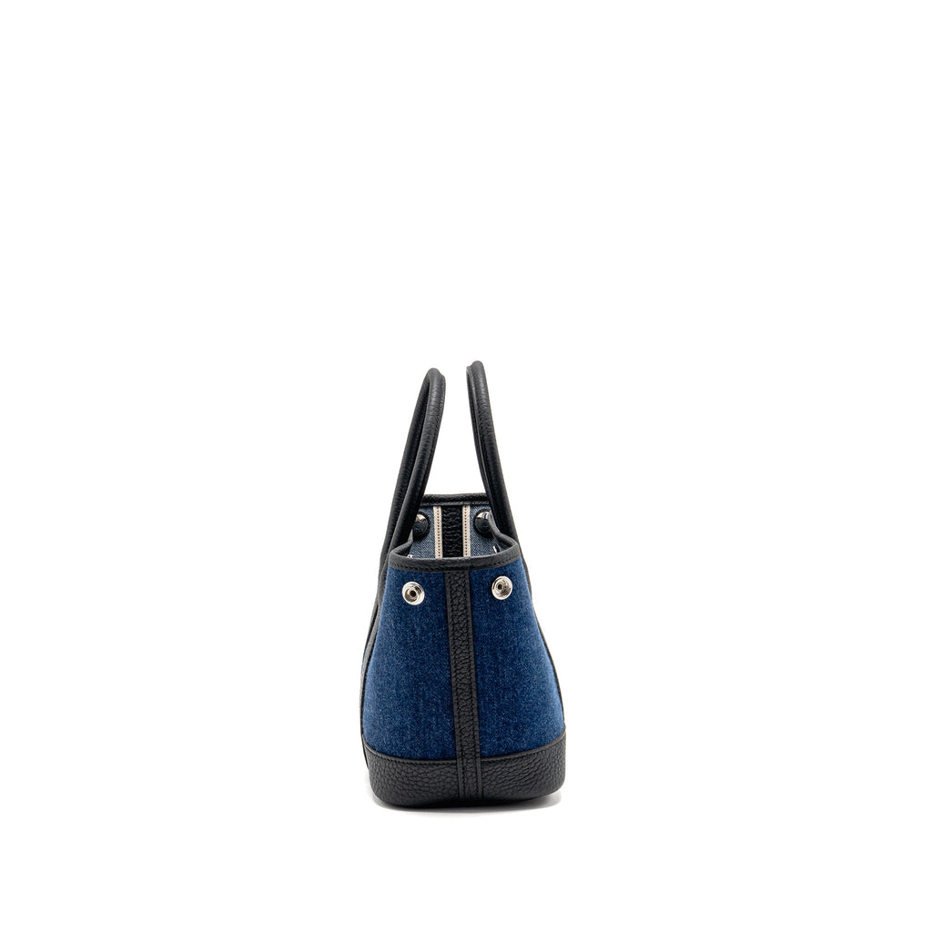 HERMES NEO GARDEN PARTY 23 DENIM/NEGONDA DENIM MOYEN/BLACK SHW