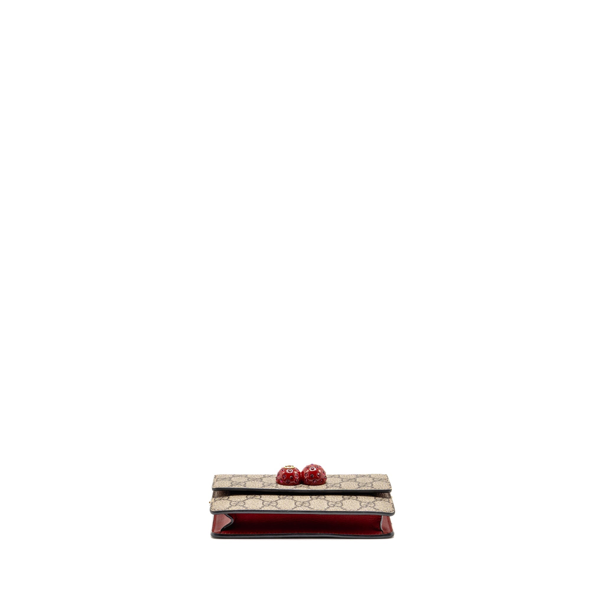 GUCCI SUPREME MINI BAG CHERRIES GG SUPREME CANVAS GHW