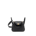 HERMES MINI LINDY II CLEMENCE BLACK GHW