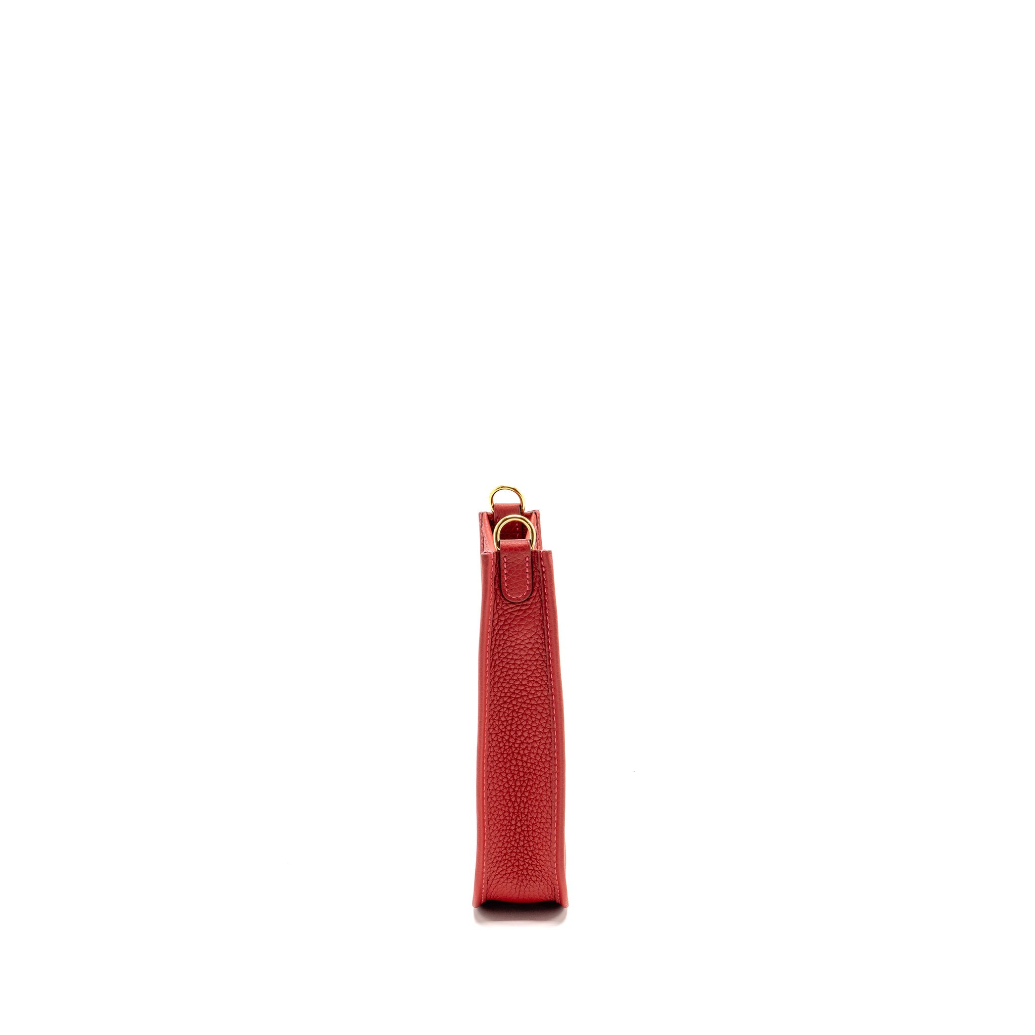 HERMES MINI EVELYNE CLEMENCE VERMILLON/ROUGE VIF GHW