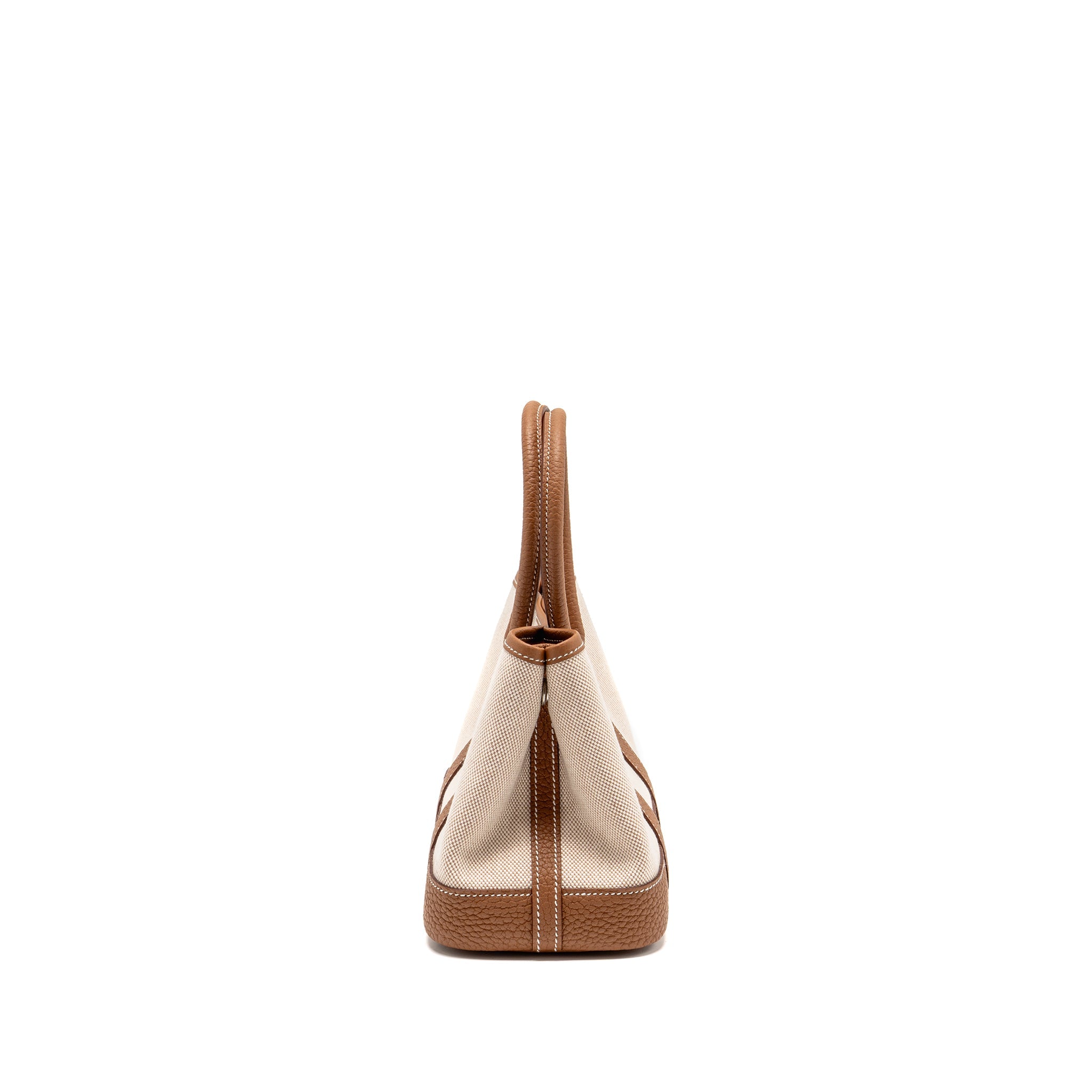 HERMES NEO GARDEN PARTY 23 CANVAS/NEGONDA ECRU-BEIGE/GOLD SHW