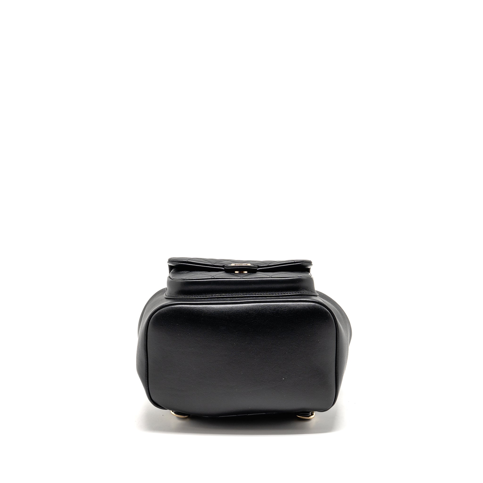 CHANEL LARGE DUMA BACKPACK CALFSKIN BLACK LGHW (MICROCHIP)