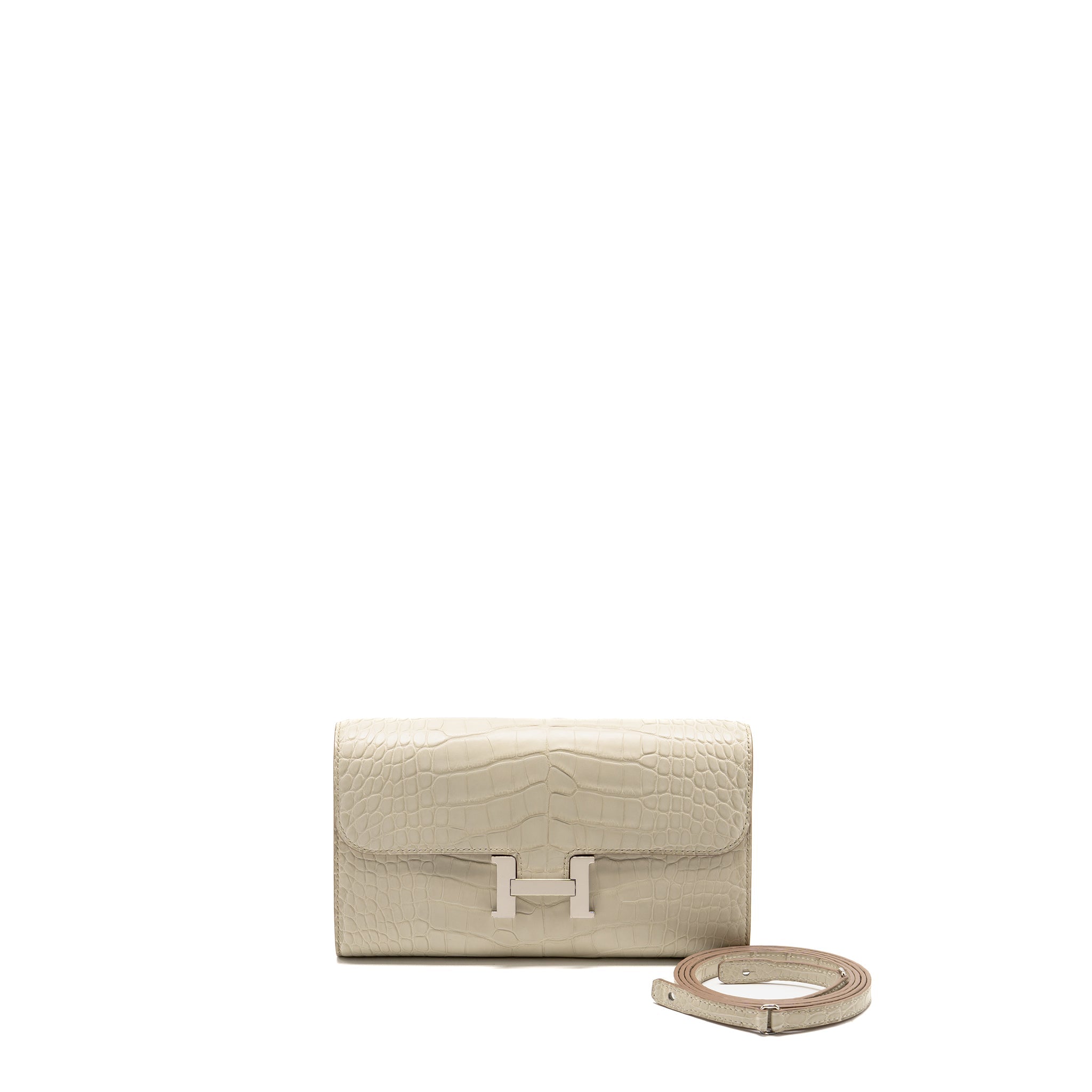 HERMES CONSTANCE TO GO MATTE ALLIGATOR MISSISSIPPIENSIS 8L BETON SHW