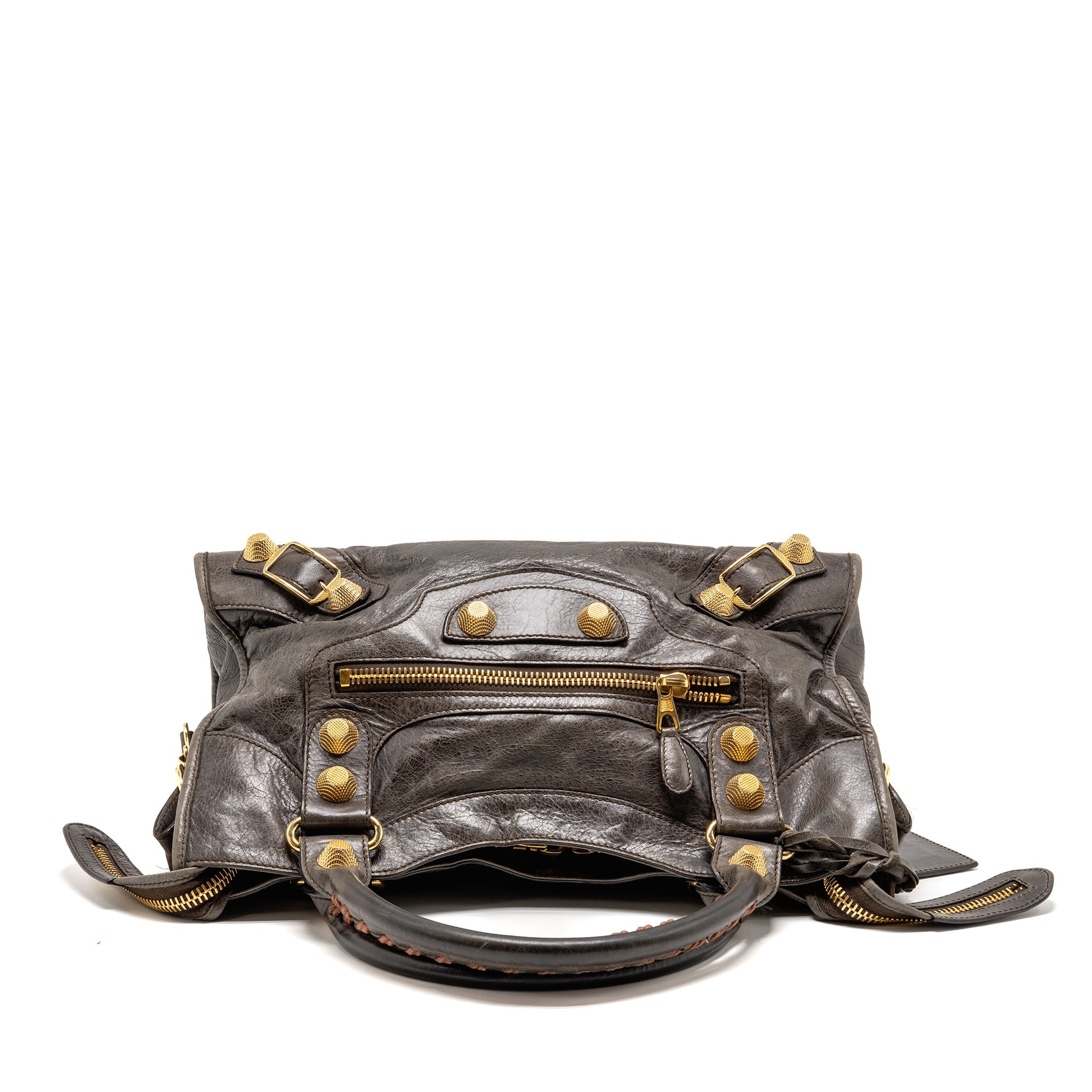 BALENCIAGA GIANT CITY BAG CALFSKIN GREY GHW