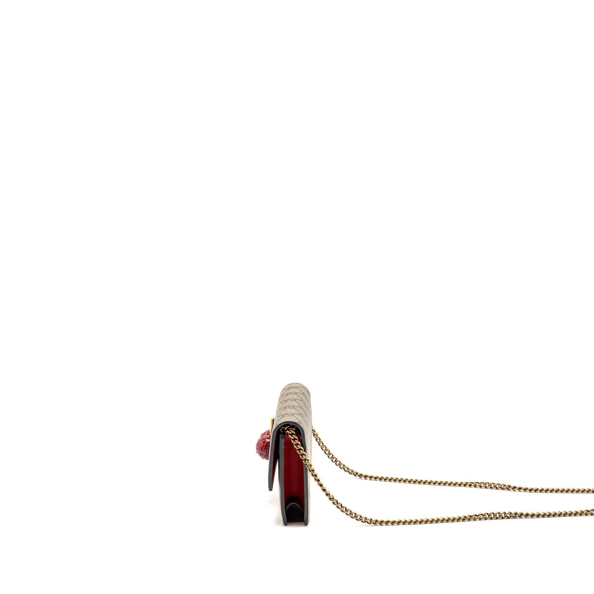 GUCCI SUPREME MINI BAG CHERRIES GG SUPREME CANVAS GHW