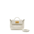 HERMES MINI 24/24 2424-21 BAG EVERCOLOR/SWIFT BLANC GHW