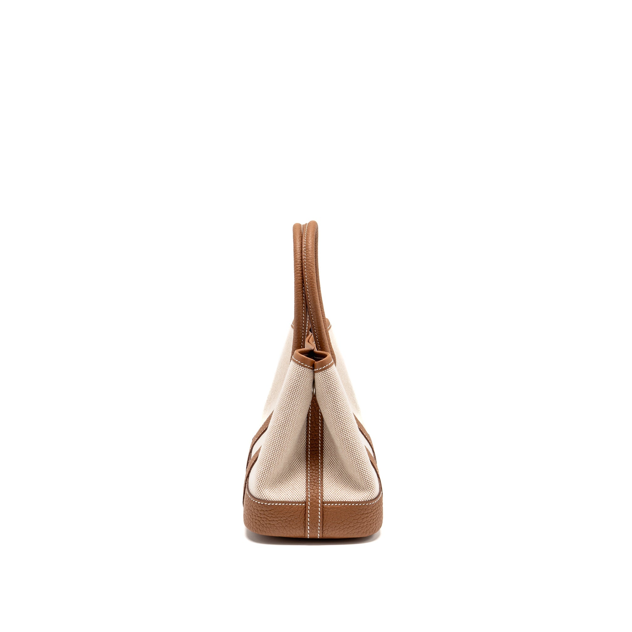 HERMES NEO GARDEN PARTY 23 CANVAS/NEGONDA ECRU-BEIGE/GOLD SHW
