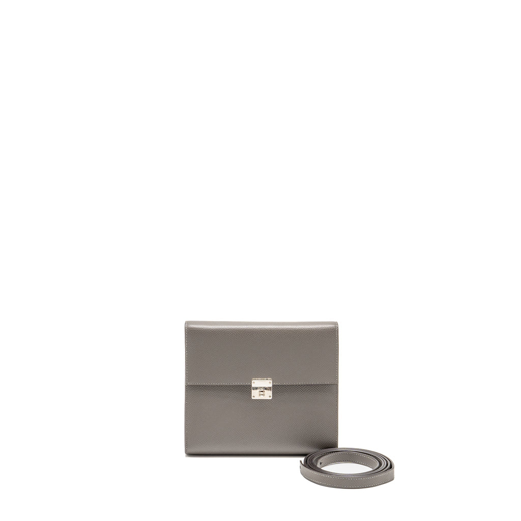 HERMES CLIC 16 WALLET EPSOM GRIS MEYER SHW