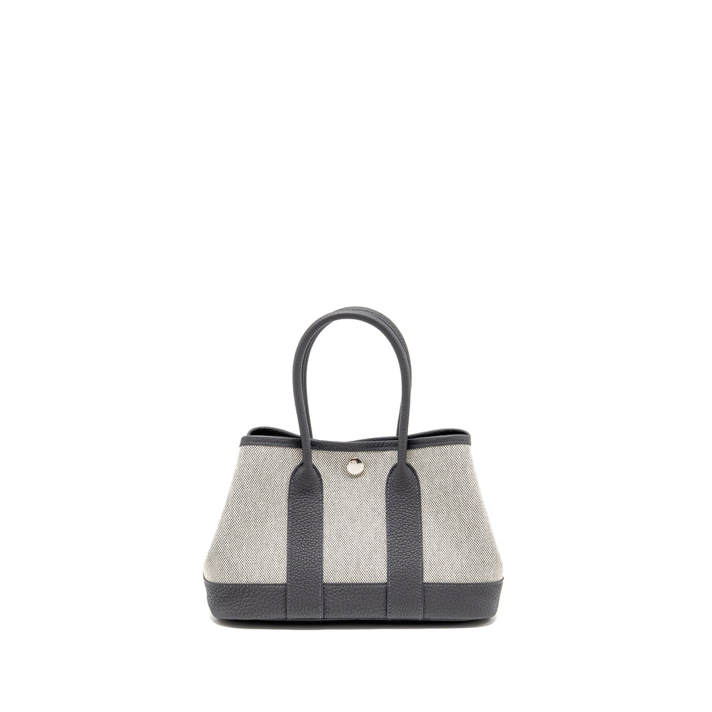 HERMES NEO GARDEN PARTY 23 CANVAS/NEGONDA ECRU/ARDOISE SHW