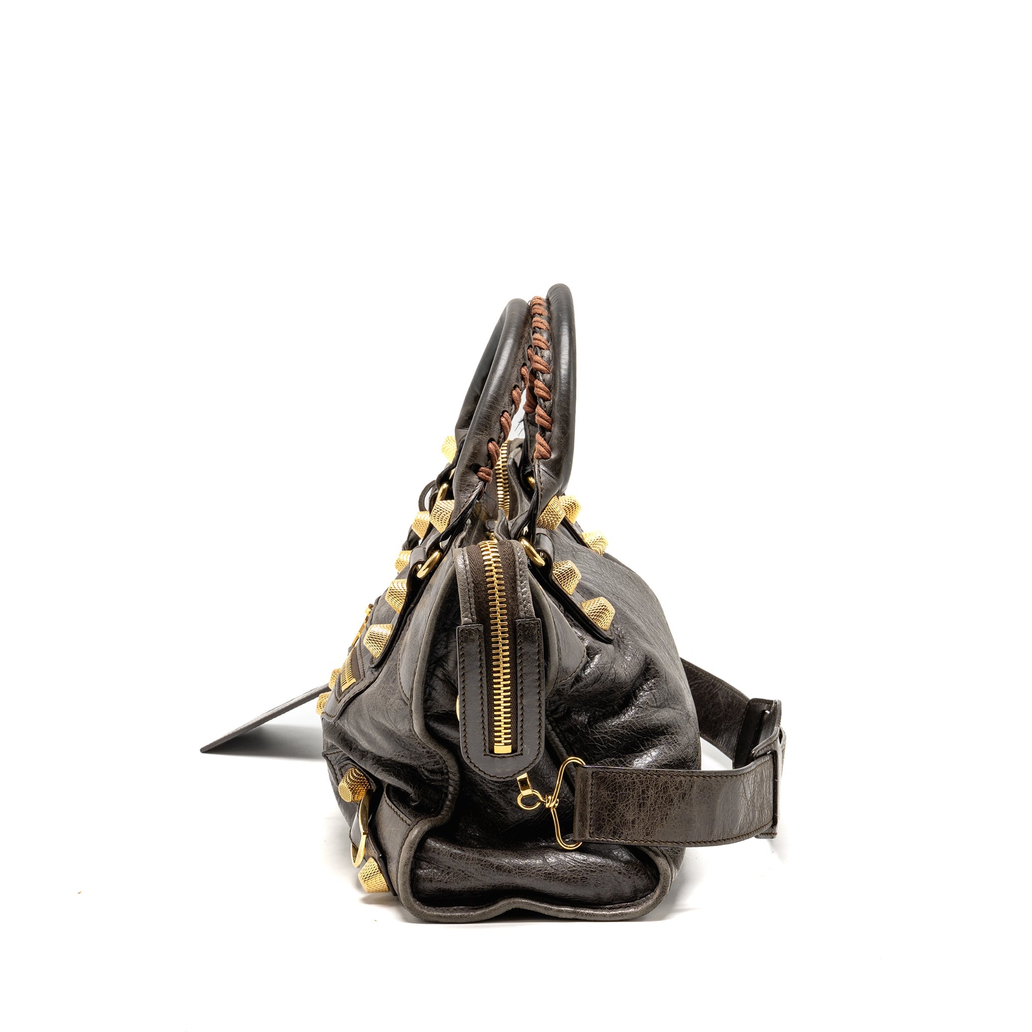 BALENCIAGA GIANT CITY BAG CALFSKIN GREY GHW