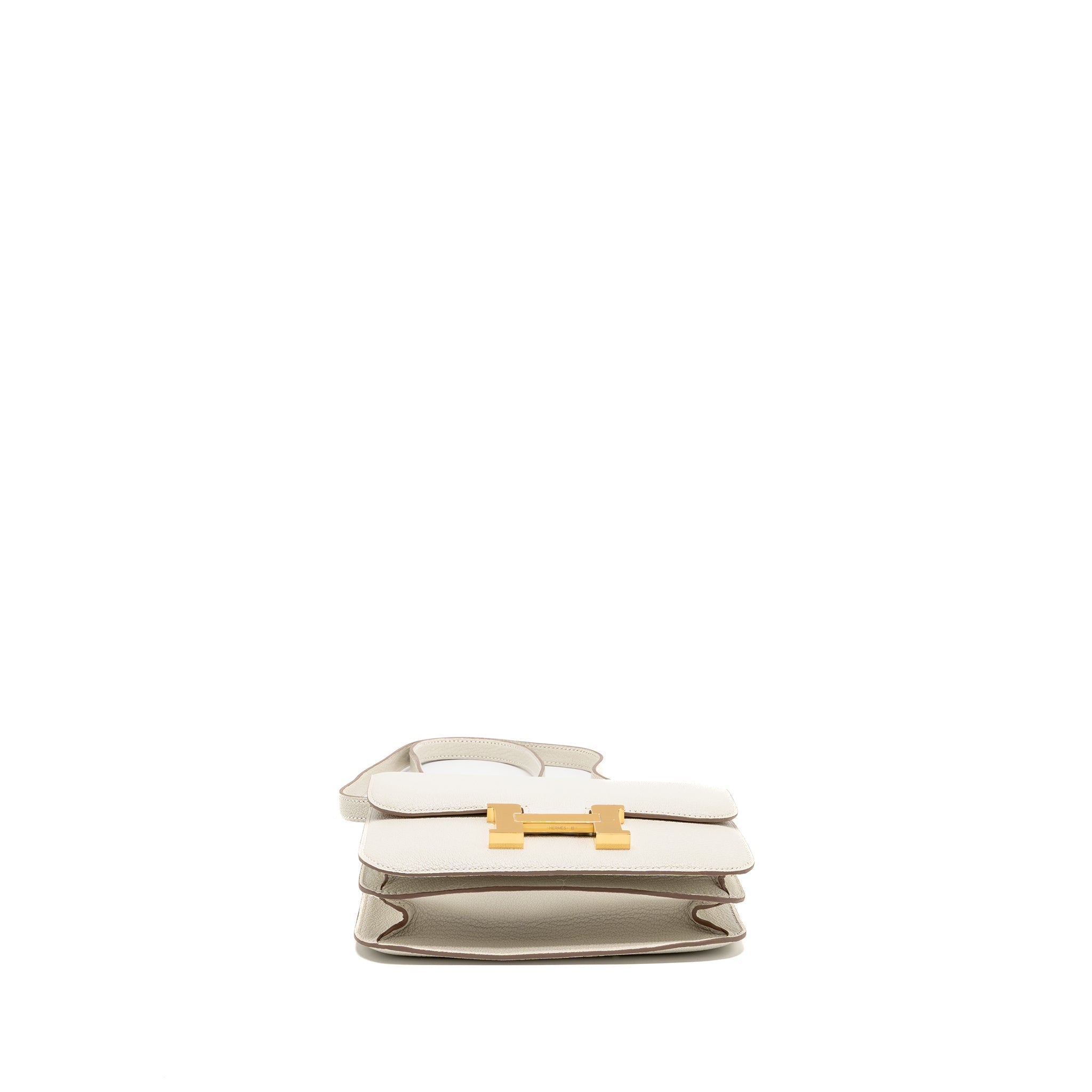 HERMES MINI CONSTANCE CHÈVRE MYSORE MUSHROOM/BISCUIT GHW
