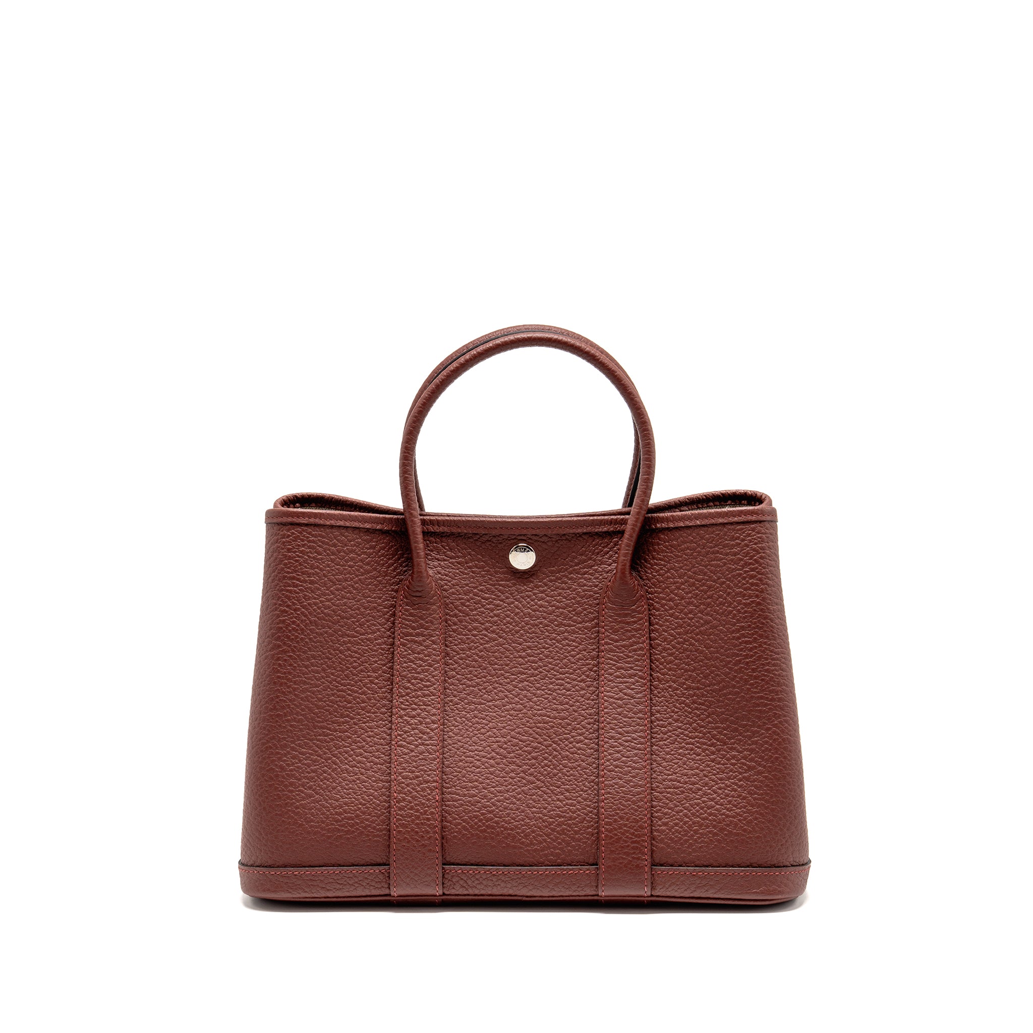 HERMES GARDEN PARTY 30 COUNTRY LEATHER ROUGE H SHW