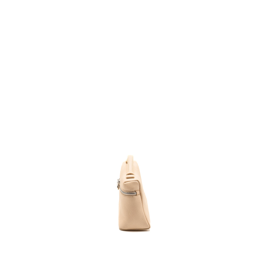 LORO PIANA EXTRA POCKET L19 GRAINED CALFSKIN LIGHT PINK SHW