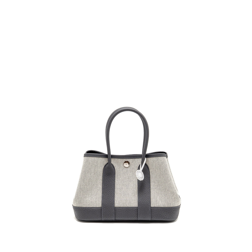 HERMES NEO GARDEN PARTY 23 CANVAS/NEGONDA ECRU/ARDOISE SHW