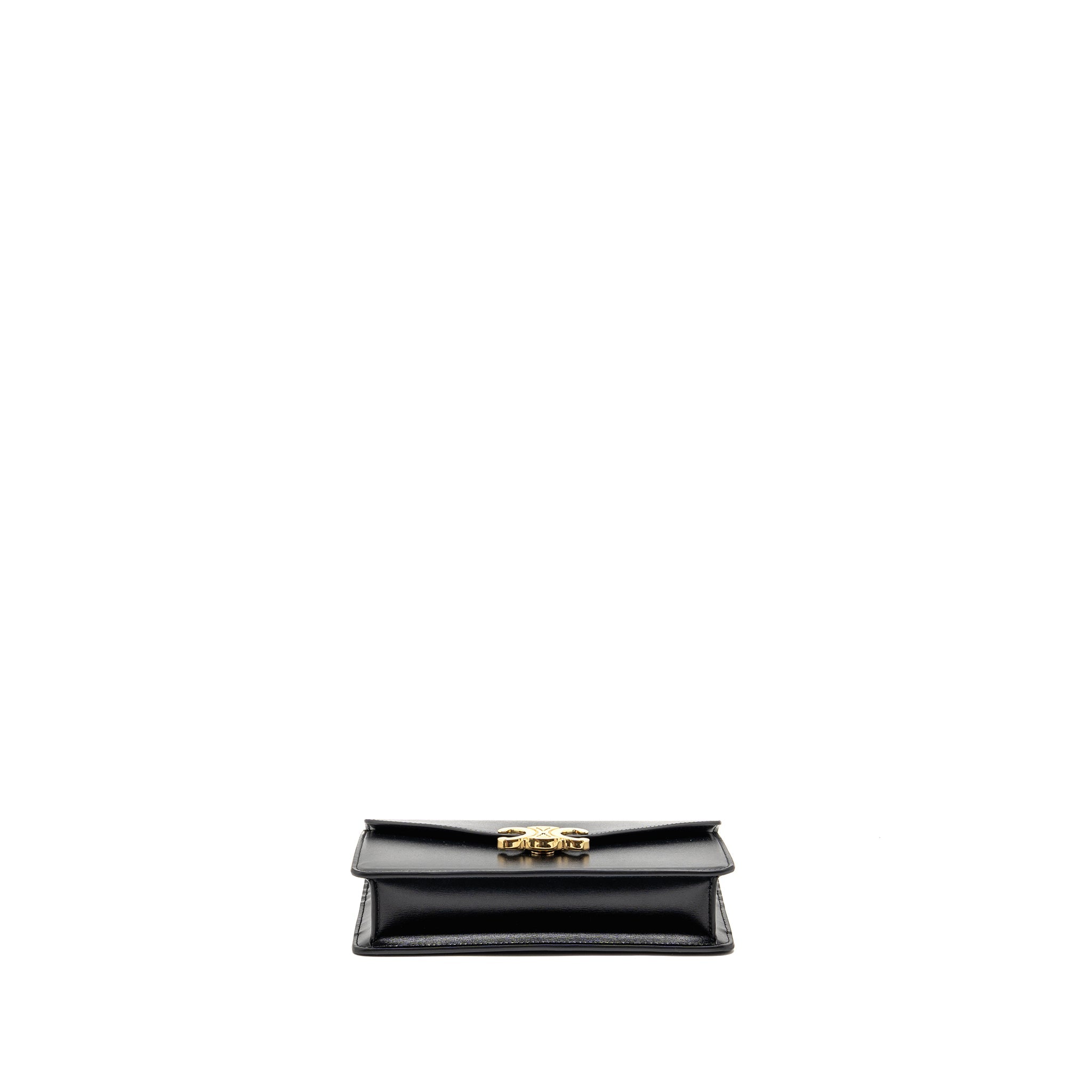 CELINE WALLET ON CHAIN MARGO CALFSKIN BLACK GHW