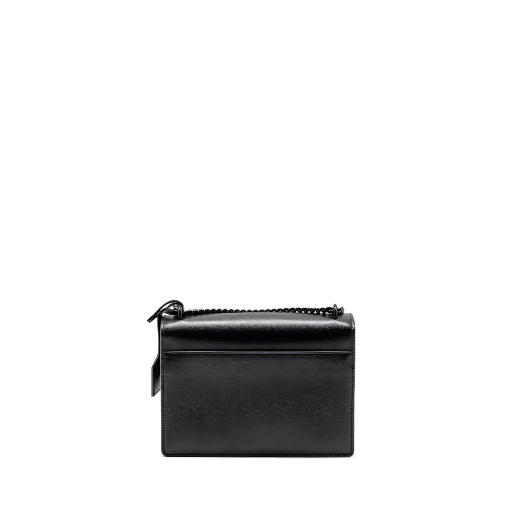 SAINT LAURENT / YSL MEDIUM SUNSET BAG BLACK CALFSKIN BLACK HARDWARE