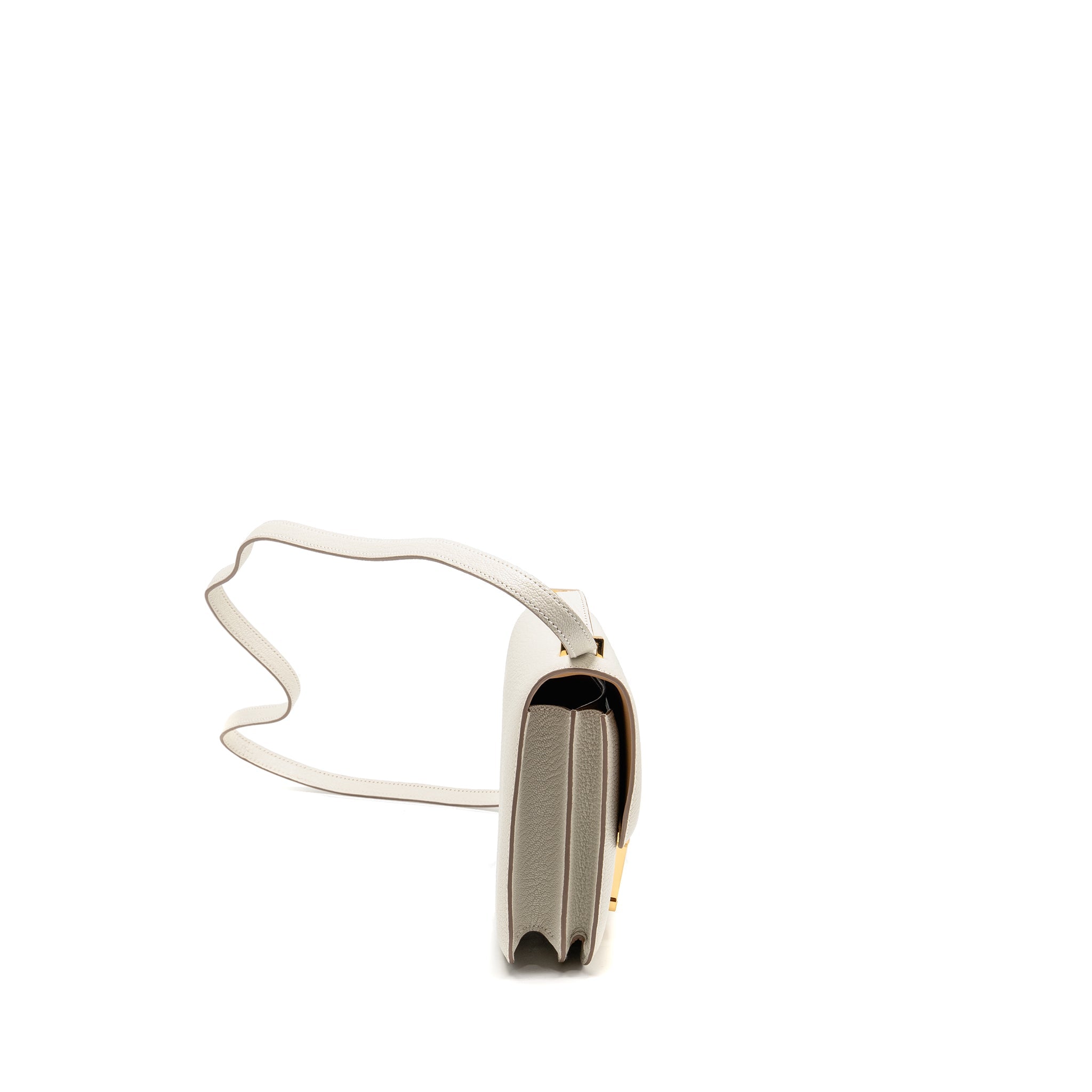 HERMES MINI CONSTANCE CHÈVRE MYSORE MUSHROOM/BISCUIT GHW