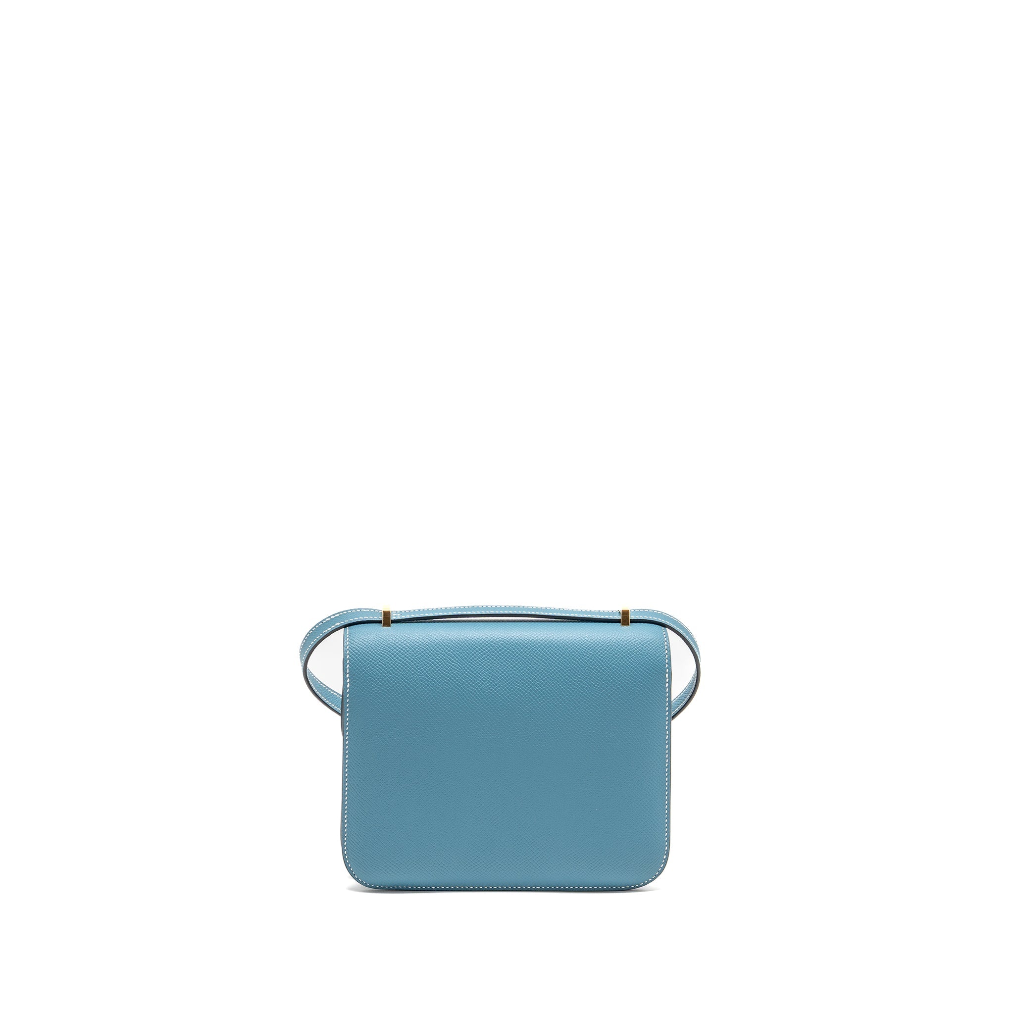 HERMES MINI CONSTANCE EPSOM D2 NEW BLUE JEAN GHW