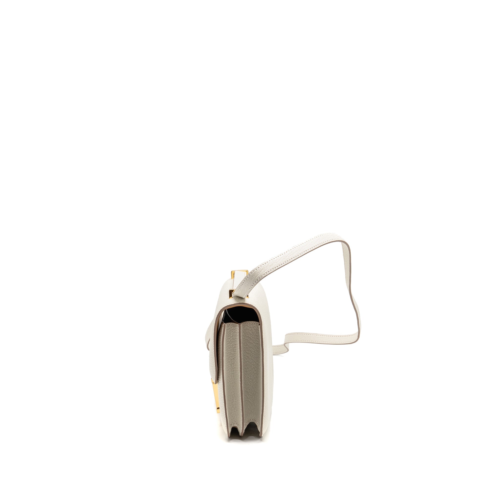 HERMES MINI CONSTANCE CHÈVRE MYSORE MUSHROOM/BISCUIT GHW