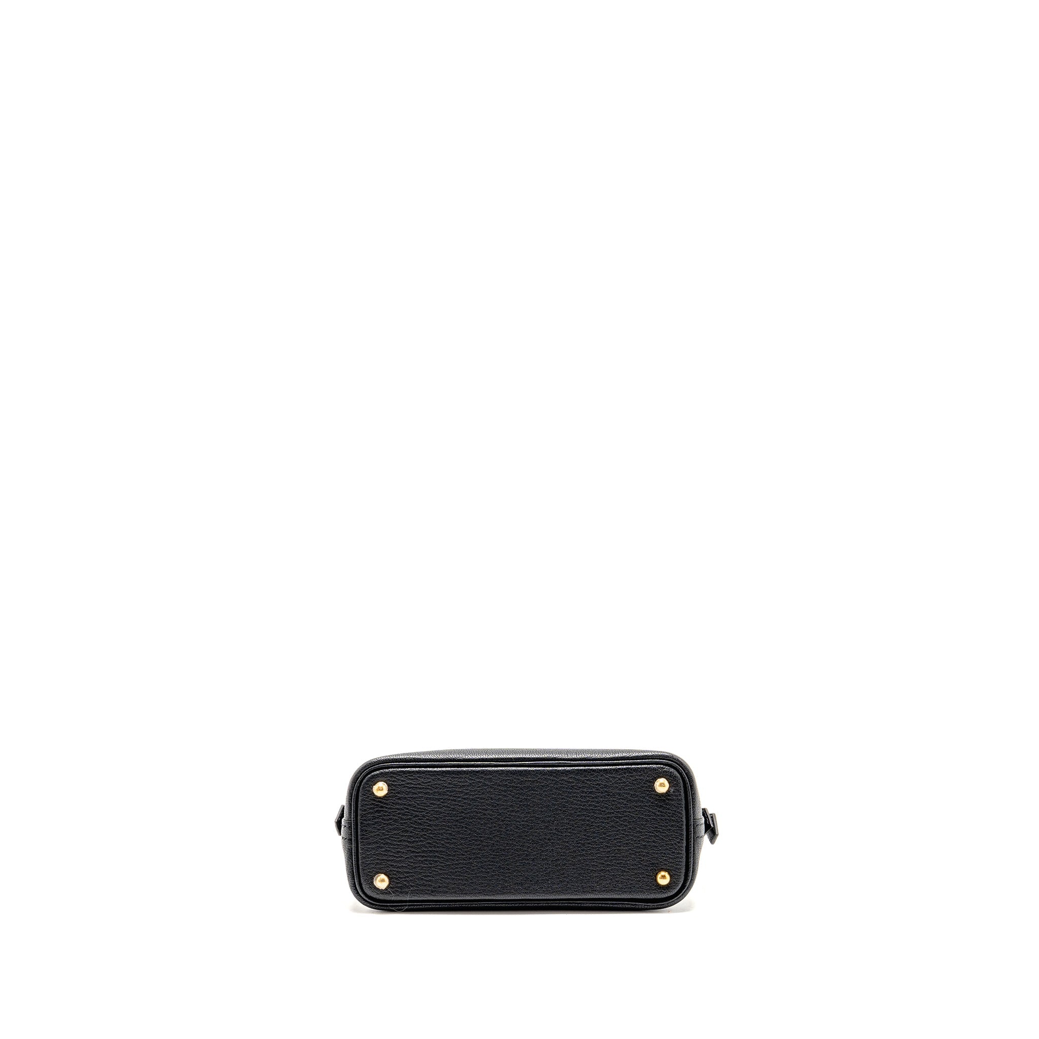 HERMES MINI BOLIDE CHEVRE MYSORE BLACK GHW