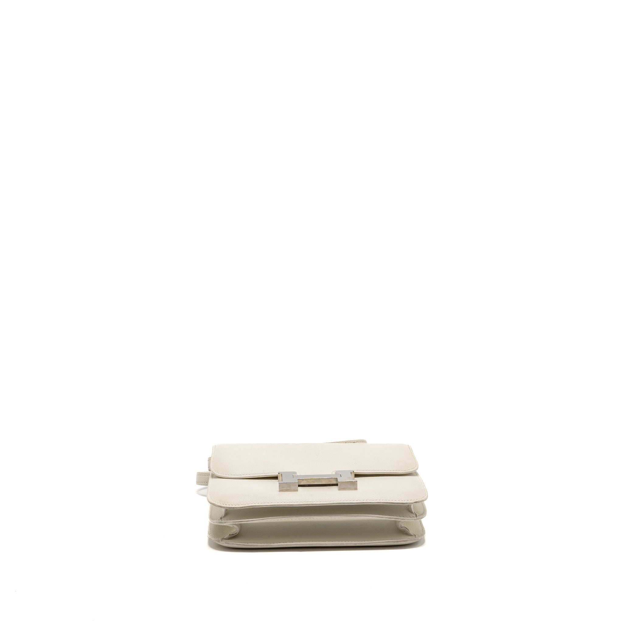 HERMES MINI CONSTANCE EPSOM BLANC SHW