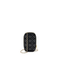 DIOR LADY DIOR CALL’IN DIOR PHONE HOLDER LAMBSKIN BLACK LGHW