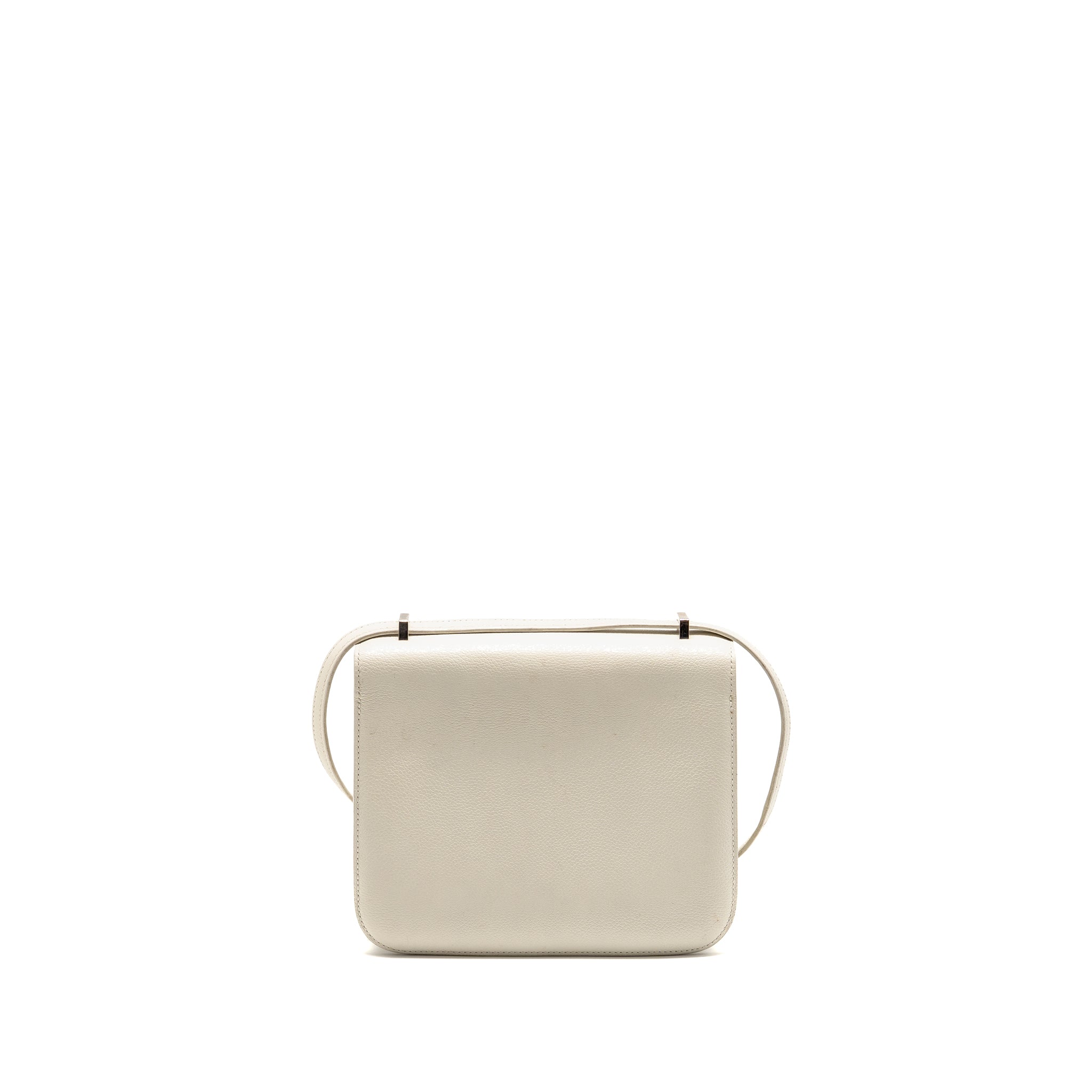 HERMES MINI CONSTANCE EPSOM BLANC SHW