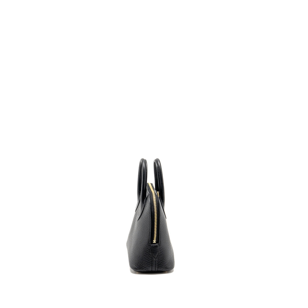 HERMES MINI BOLIDE CHEVRE MYSORE BLACK GHW