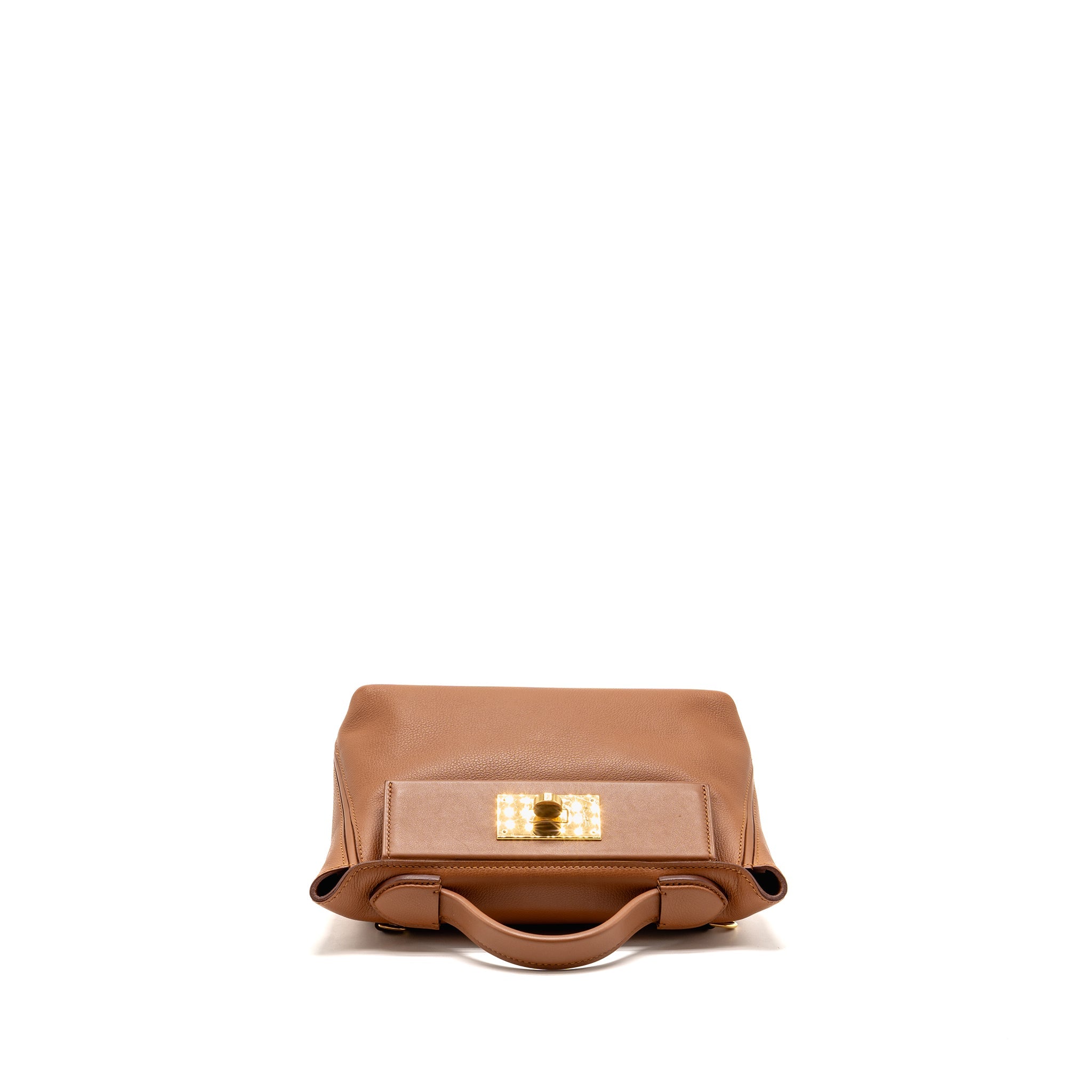 HERMES MINI 24/24 2424-21 BAG EVERCOLOR GOLD GHW