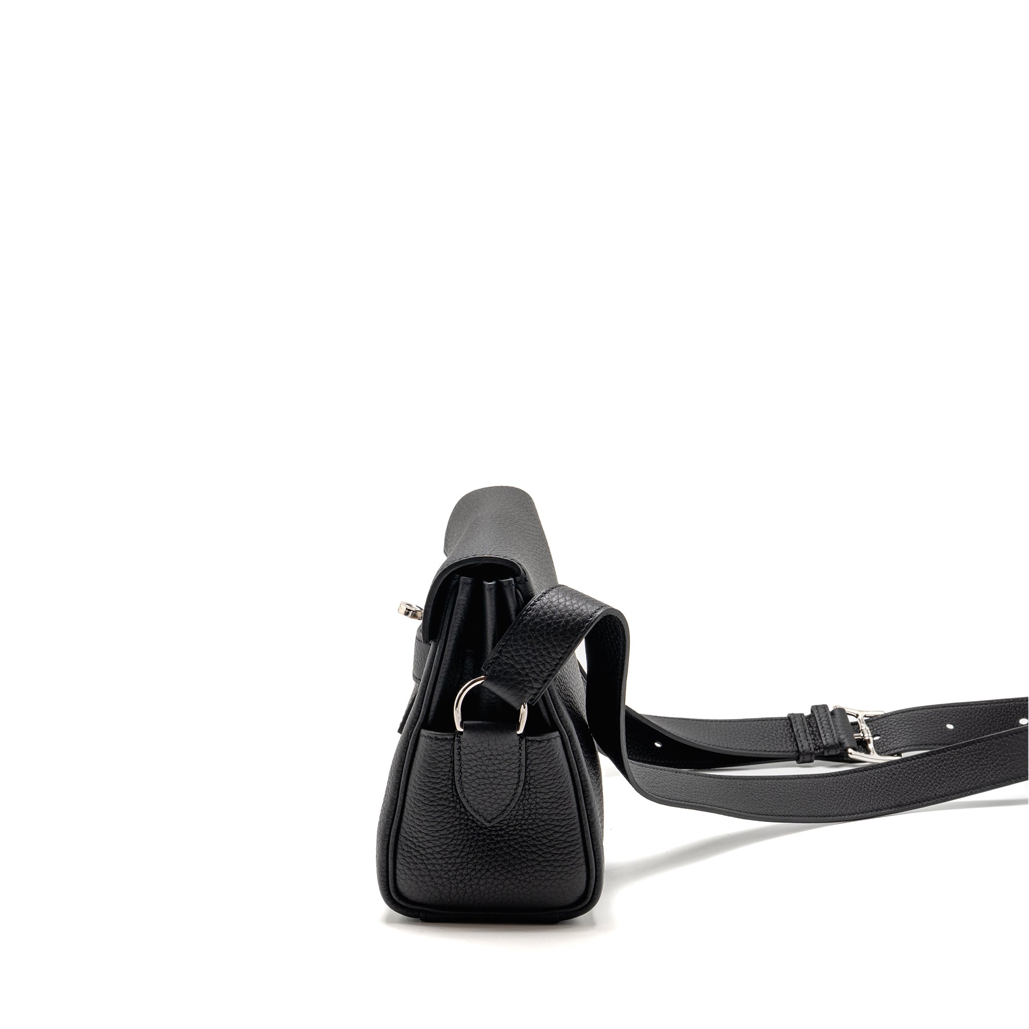 HERMES KELLY MESSENGER PM BAG TOGO BLACK SHW