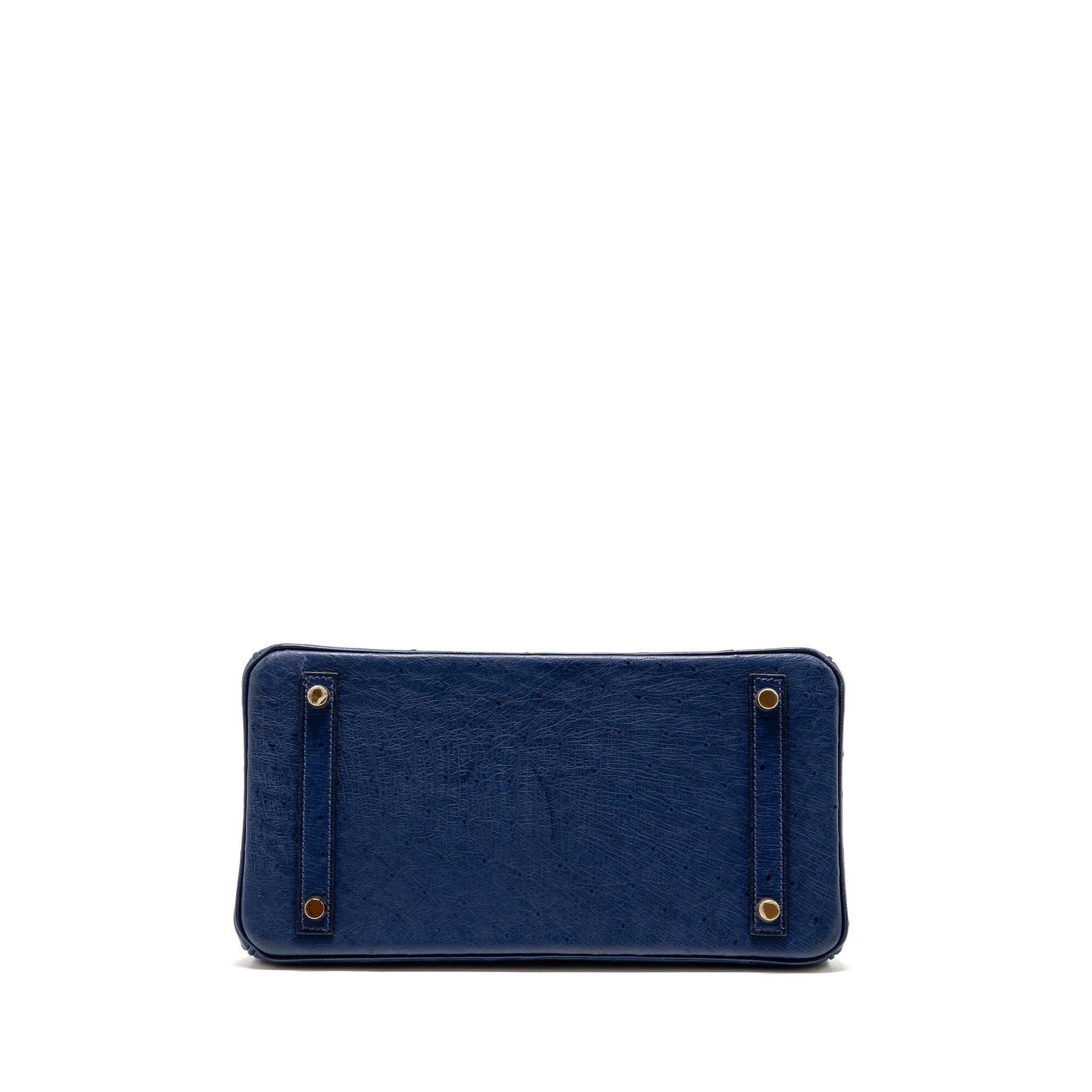 HERMES BIRKIN 30 OSTRICH BLUE IRIS GHW