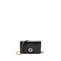 GUCCI INTERLOCKING CHAIN WALLET CALFSKIN BLACK GHW