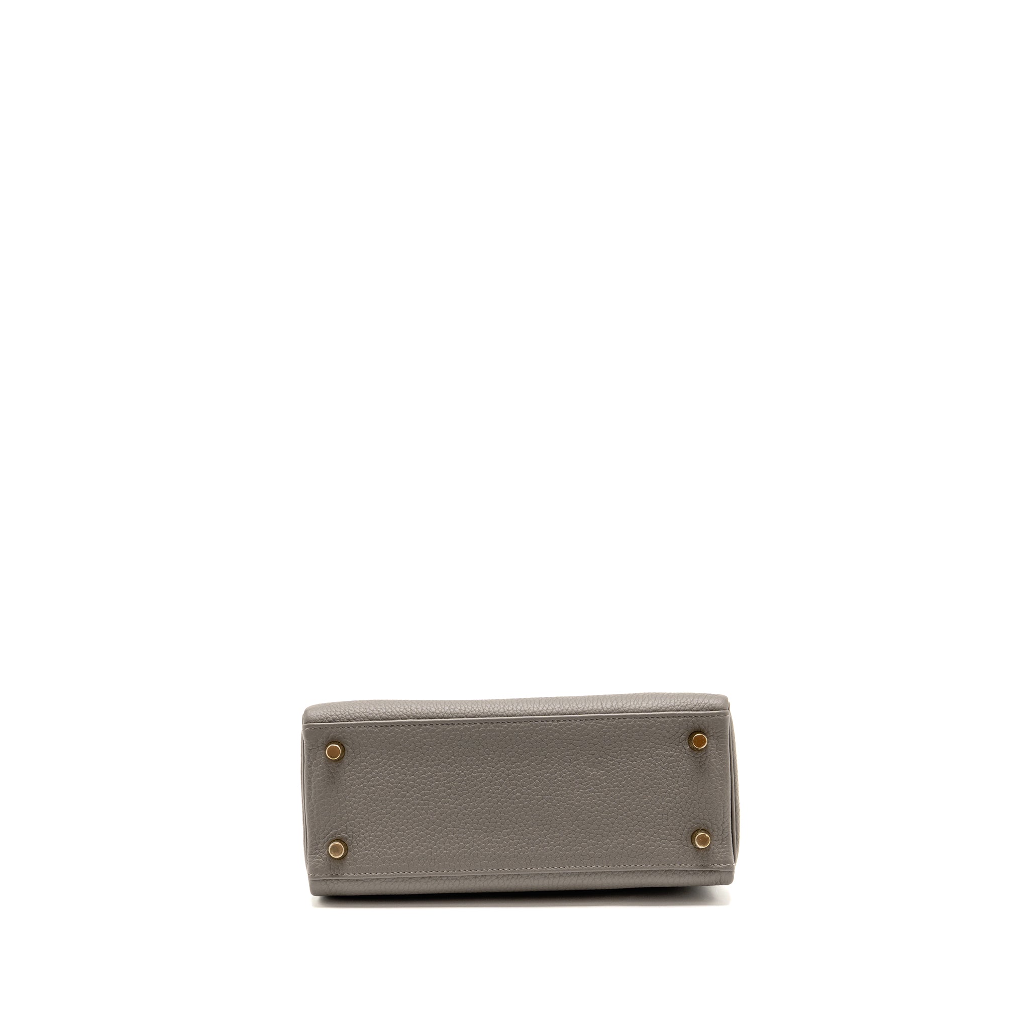 HERMES KELLY 25 TOGO GRIS MEYER GHW