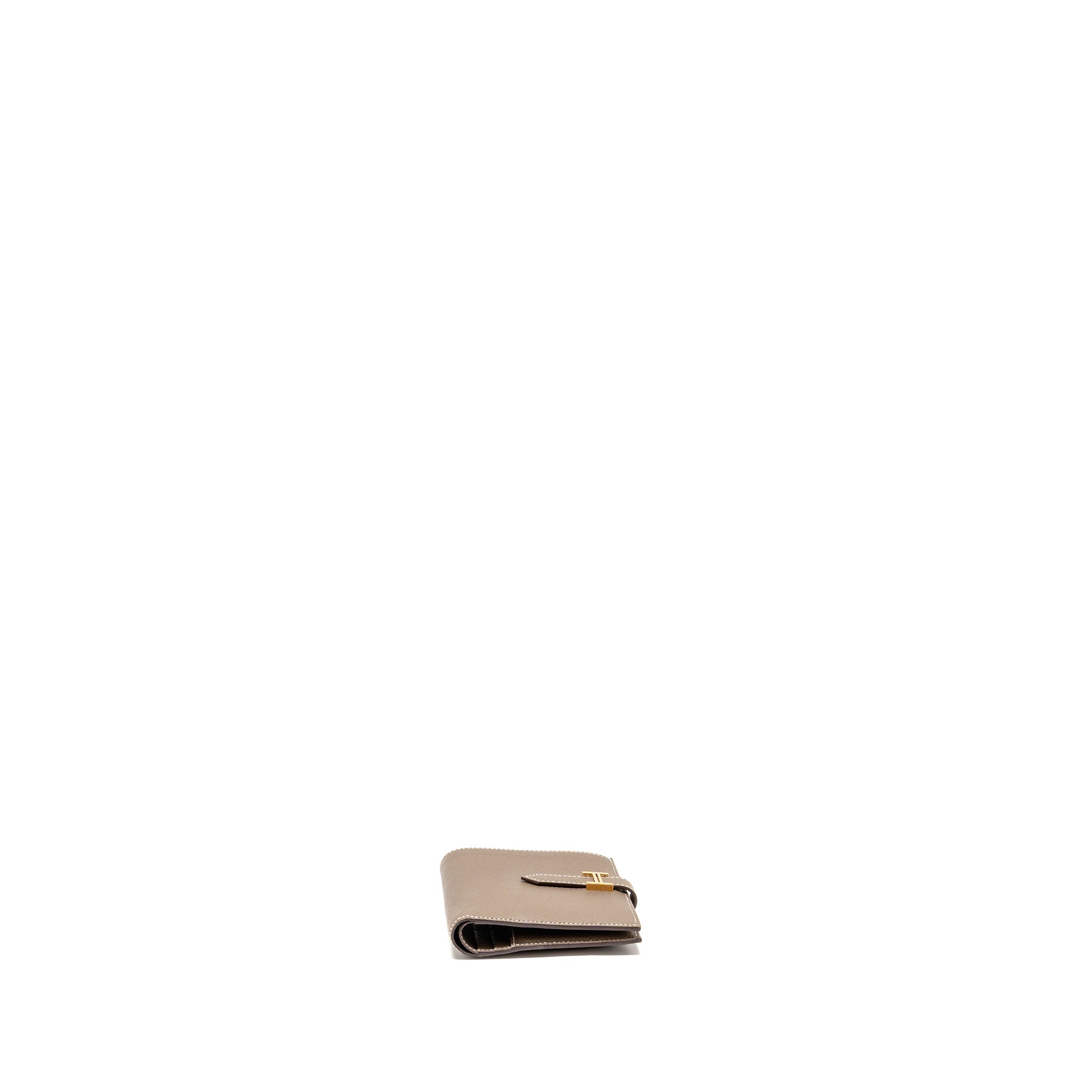 HERMES BEARN COMPACT WALLET EPSOM ETOUPE GHW