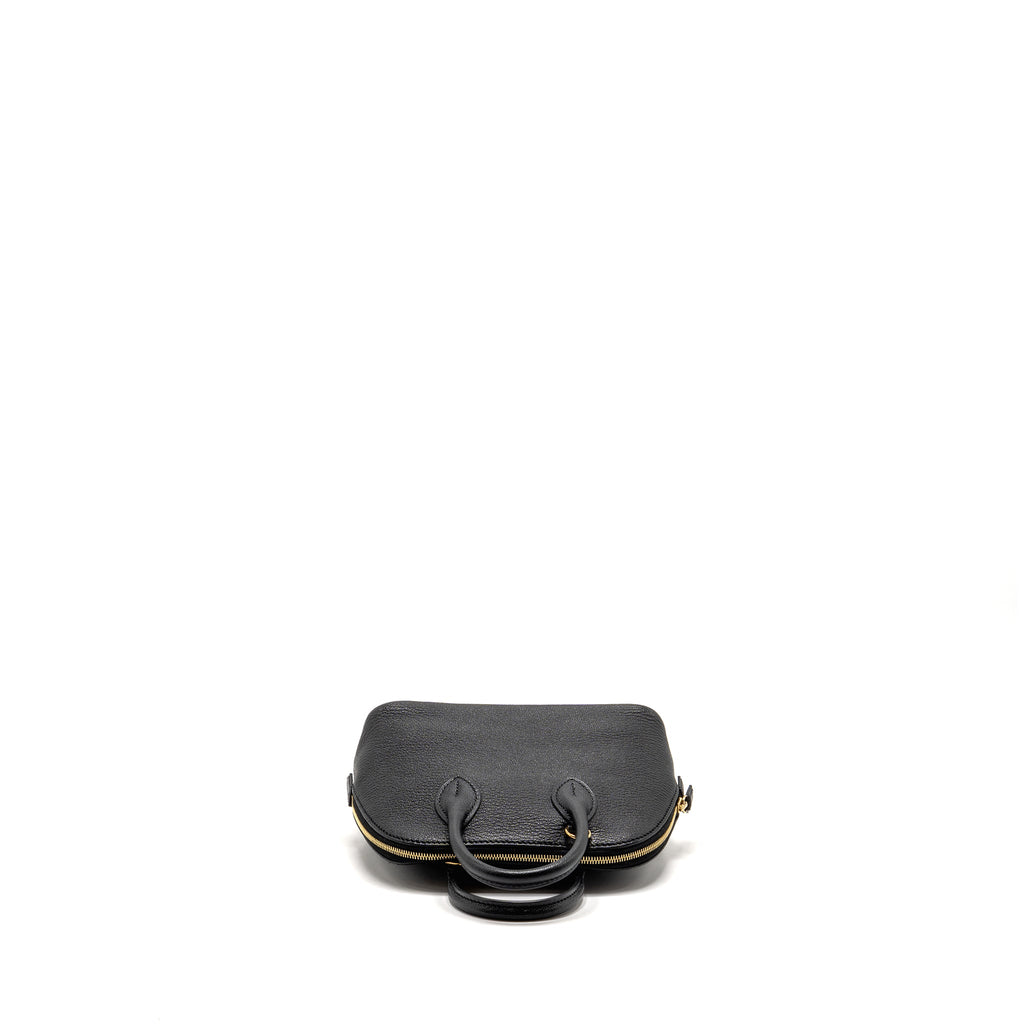 HERMES MINI BOLIDE CHEVRE MYSORE BLACK GHW