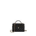 CHANEL 25P CC TOP HANDLE VANITY BAG CAVIAR BLACK LGHW (MICROCHIP)