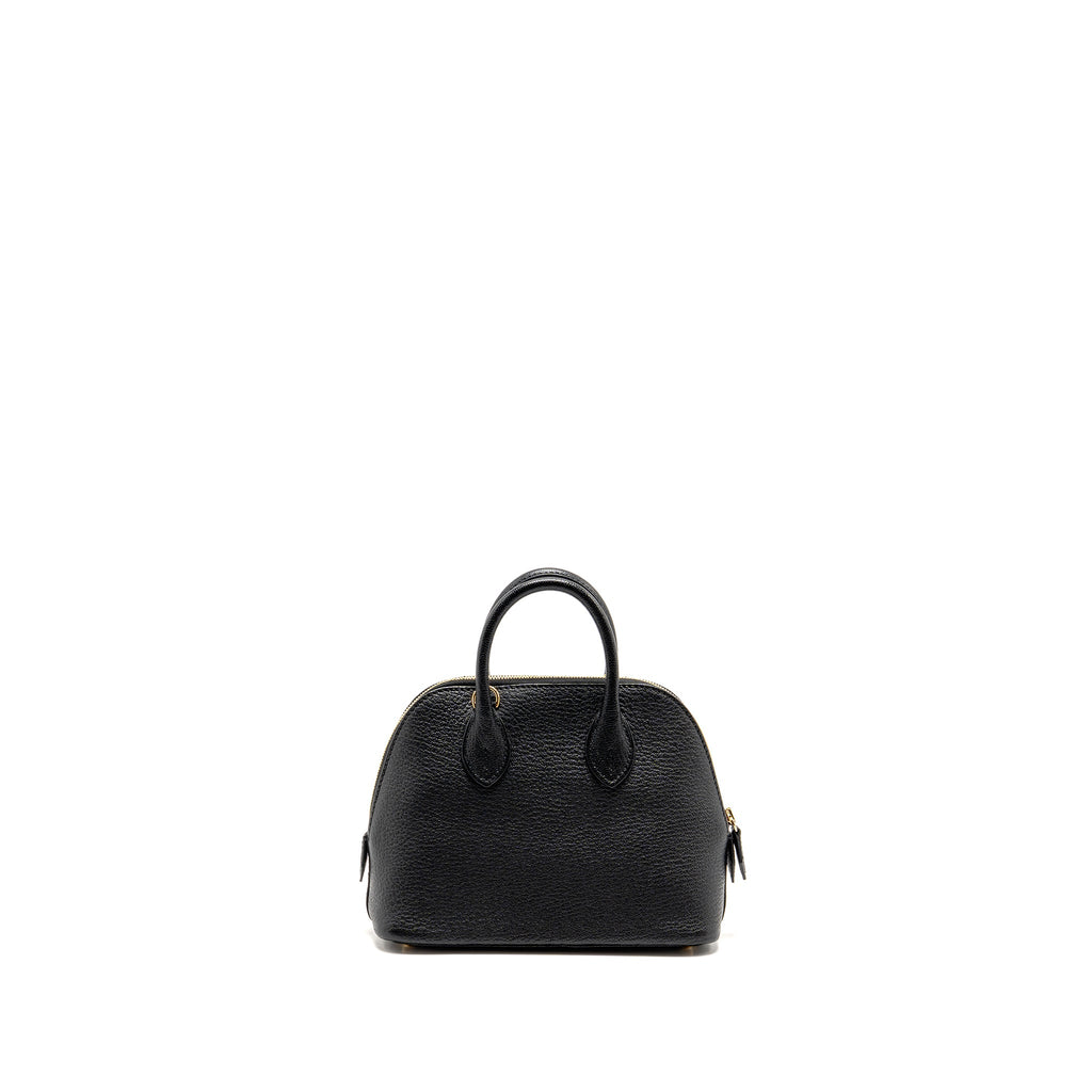 HERMES MINI BOLIDE CHEVRE MYSORE BLACK GHW