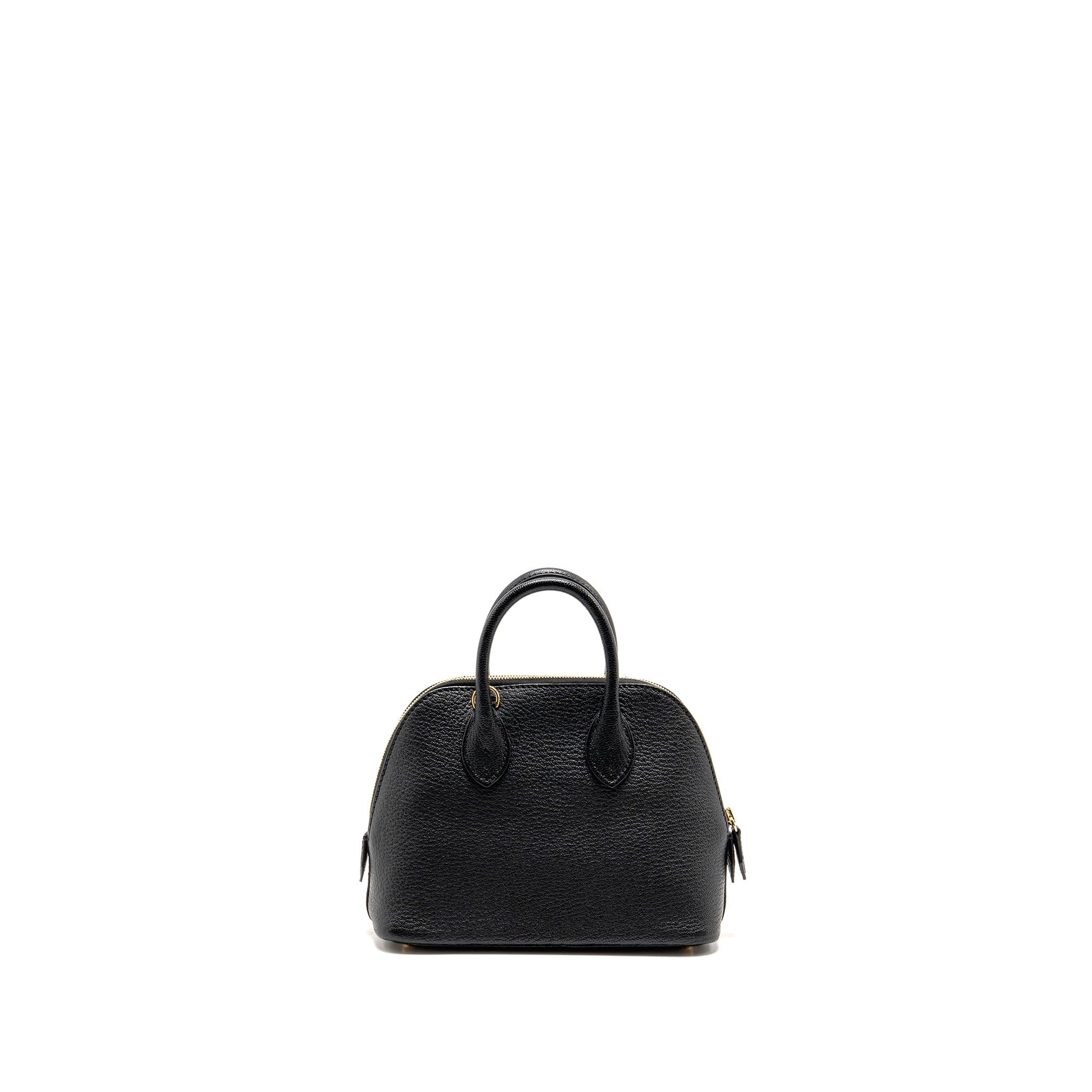 HERMES MINI BOLIDE CHEVRE MYSORE BLACK GHW