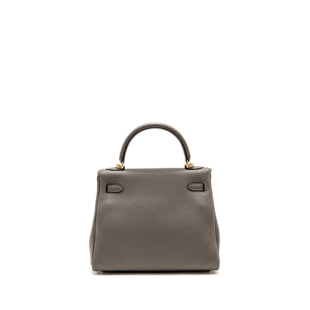 HERMES KELLY 25 TOGO GRIS MEYER GHW