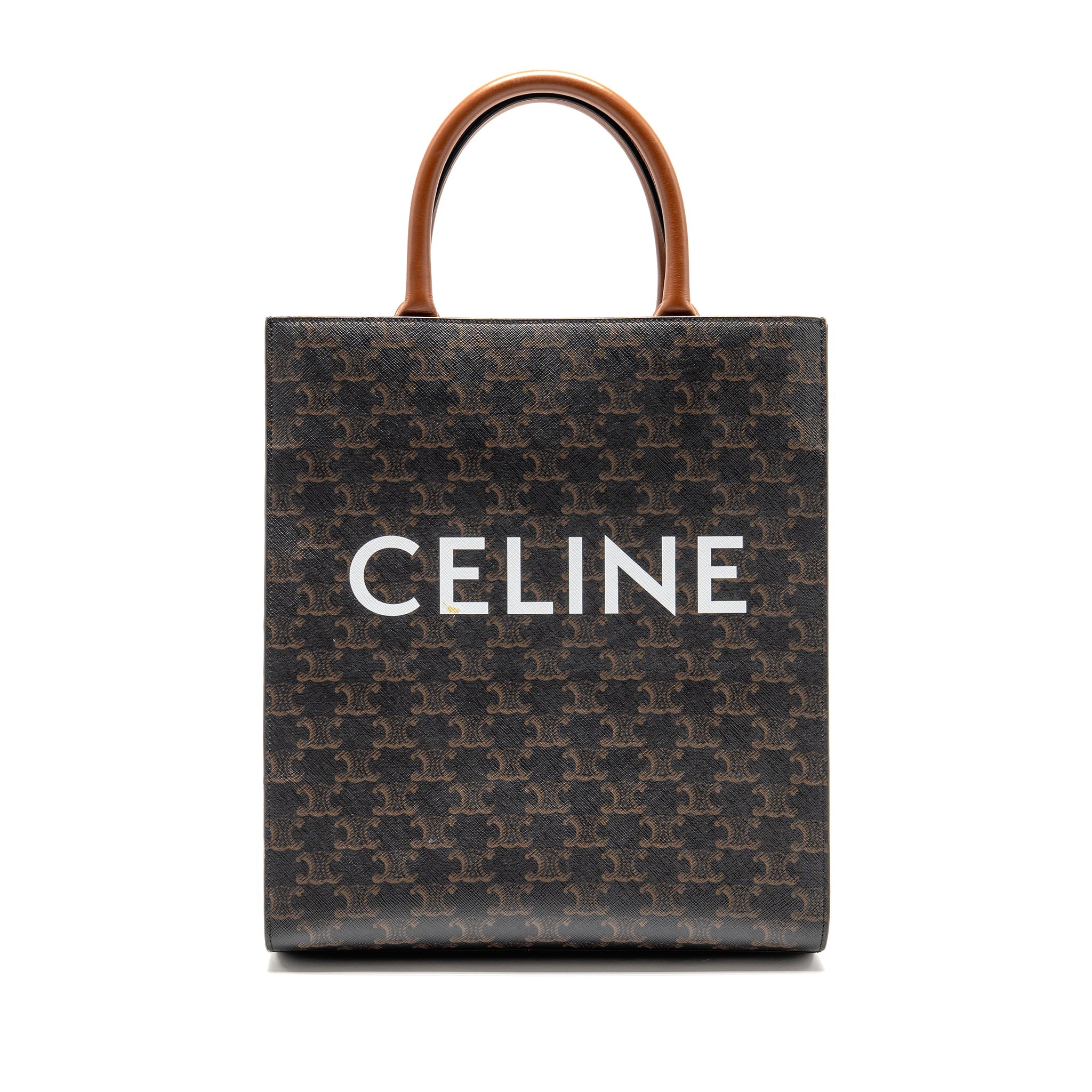 CELINE VERTICAL CABAS TRIOMPHE CANVAS GHW