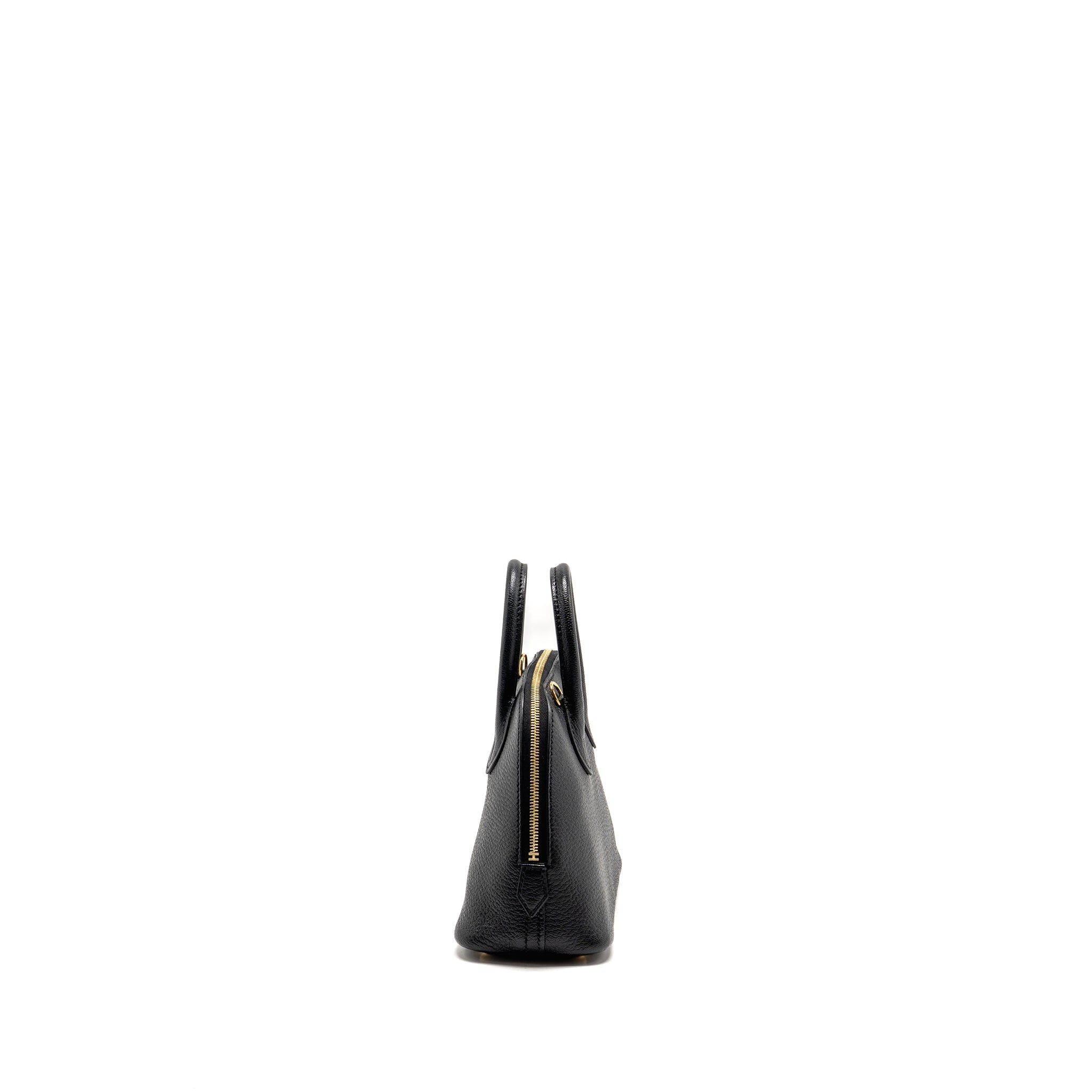HERMES MINI BOLIDE CHEVRE MYSORE BLACK GHW