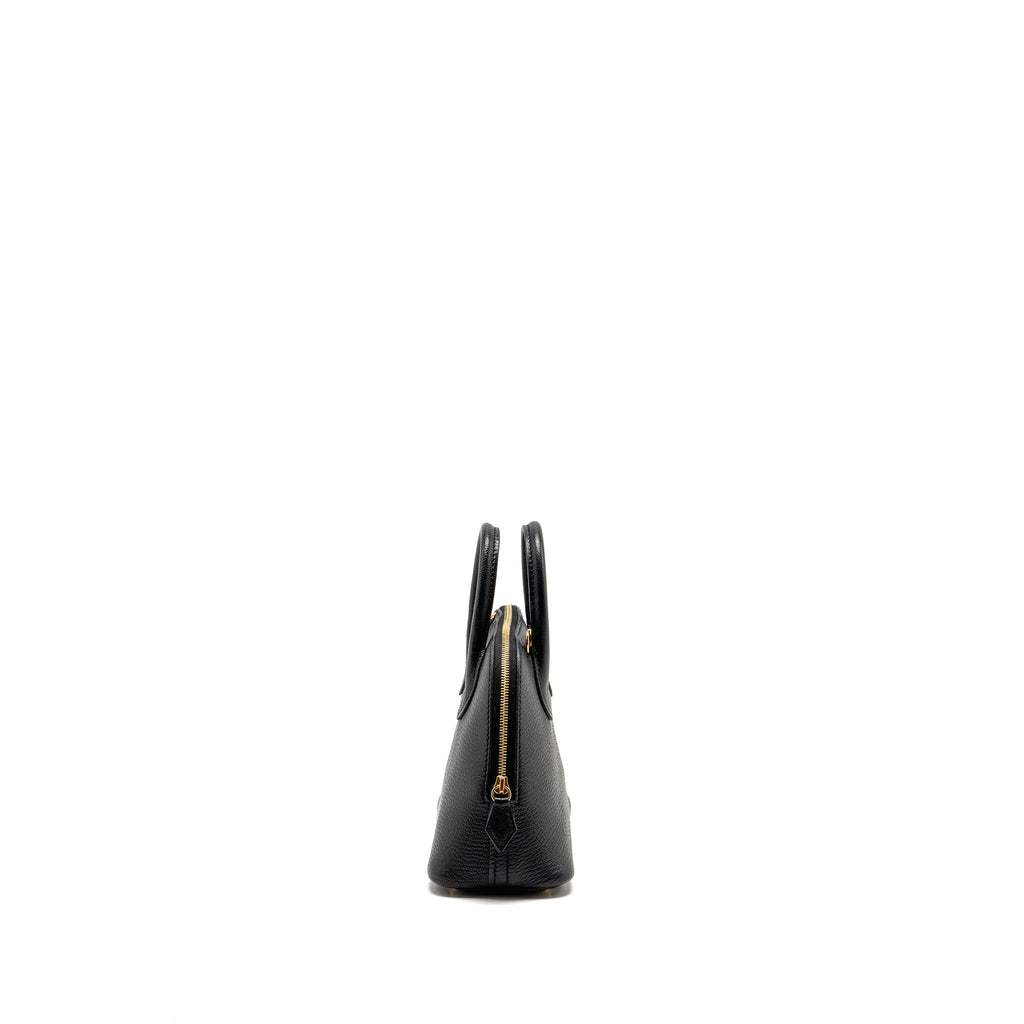 HERMES MINI BOLIDE CHEVRE MYSORE BLACK GHW