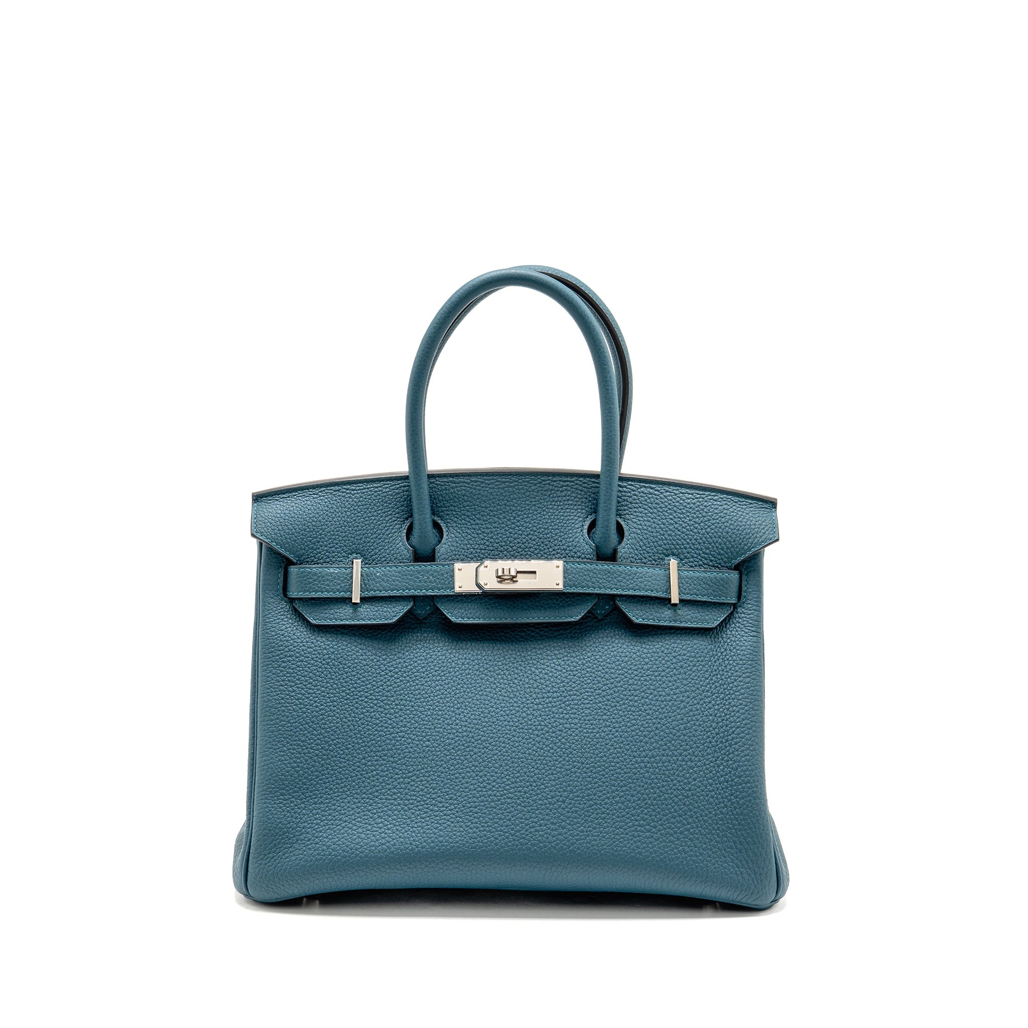 HERMES BIRKIN 30 TOGO VERT BOSPHORUS / BLUE OCEAN SHW