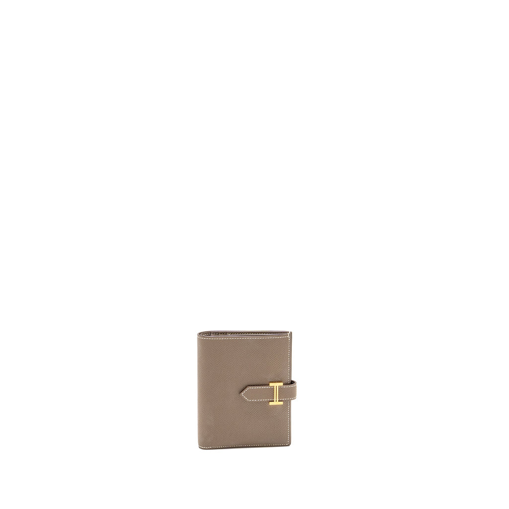 HERMES BEARN COMPACT WALLET EPSOM ETOUPE GHW