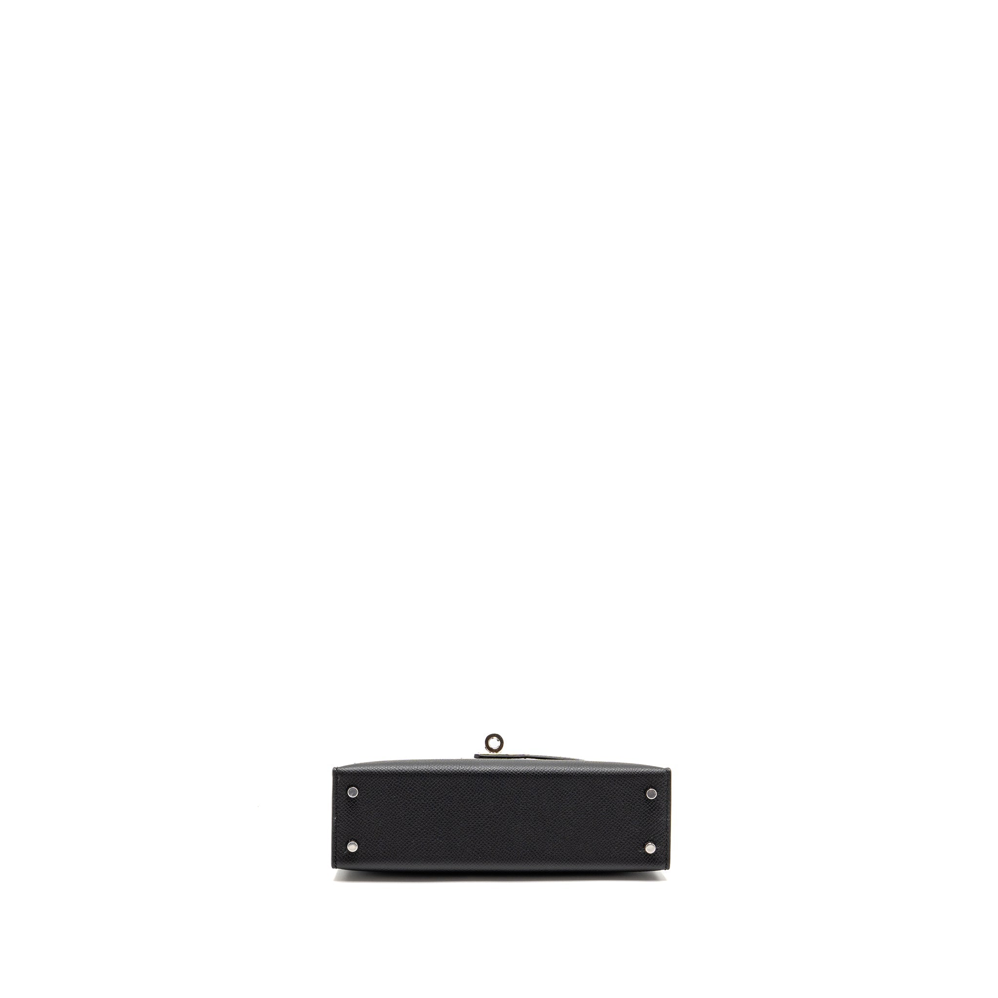 HERMES MINI KELLY II SPECIAL ORDER EPSOM BLACK SHW