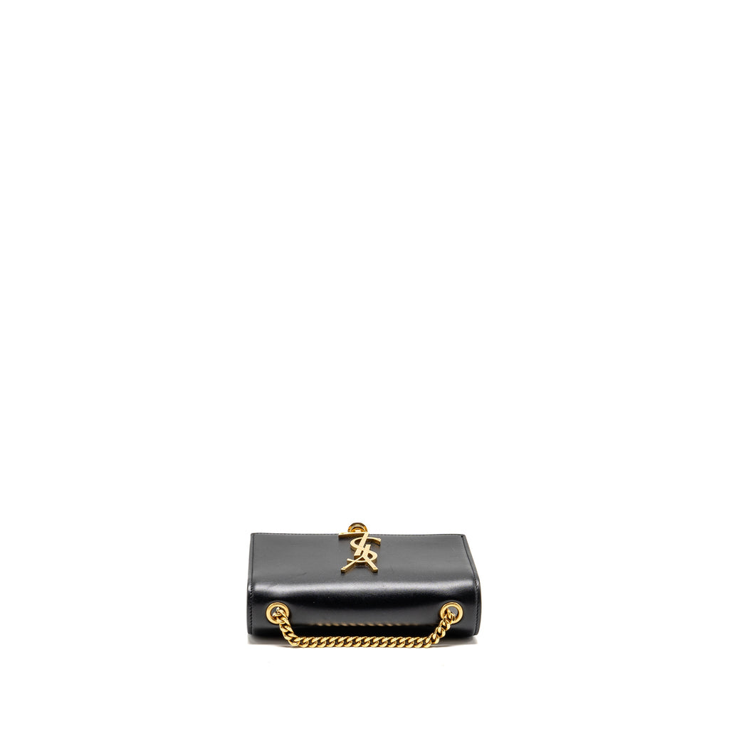 SAINT LAURENT/YSL MINI KATE TASSEL BAG CALFSKIN BLACK GHW