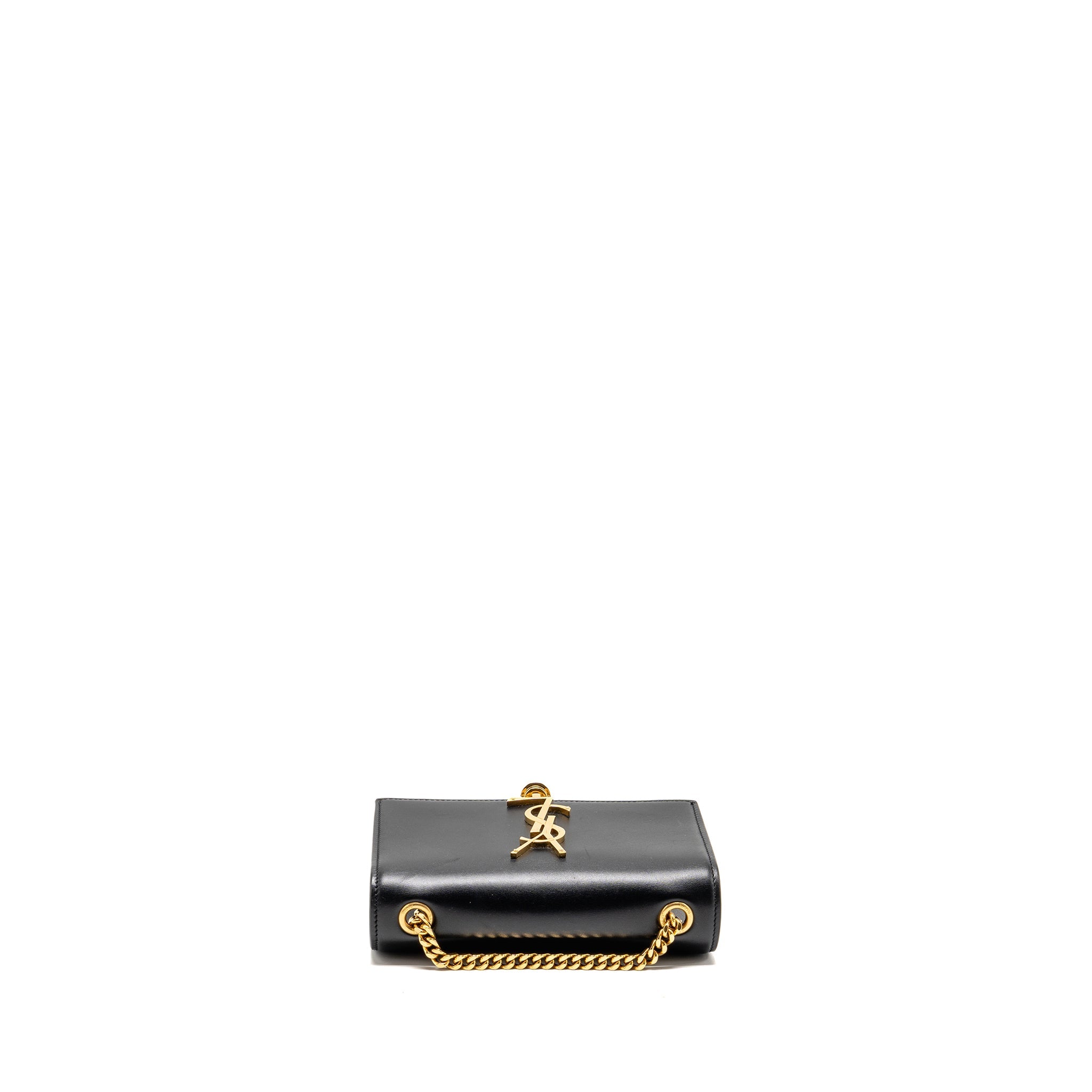SAINT LAURENT/YSL MINI KATE TASSEL BAG CALFSKIN BLACK GHW